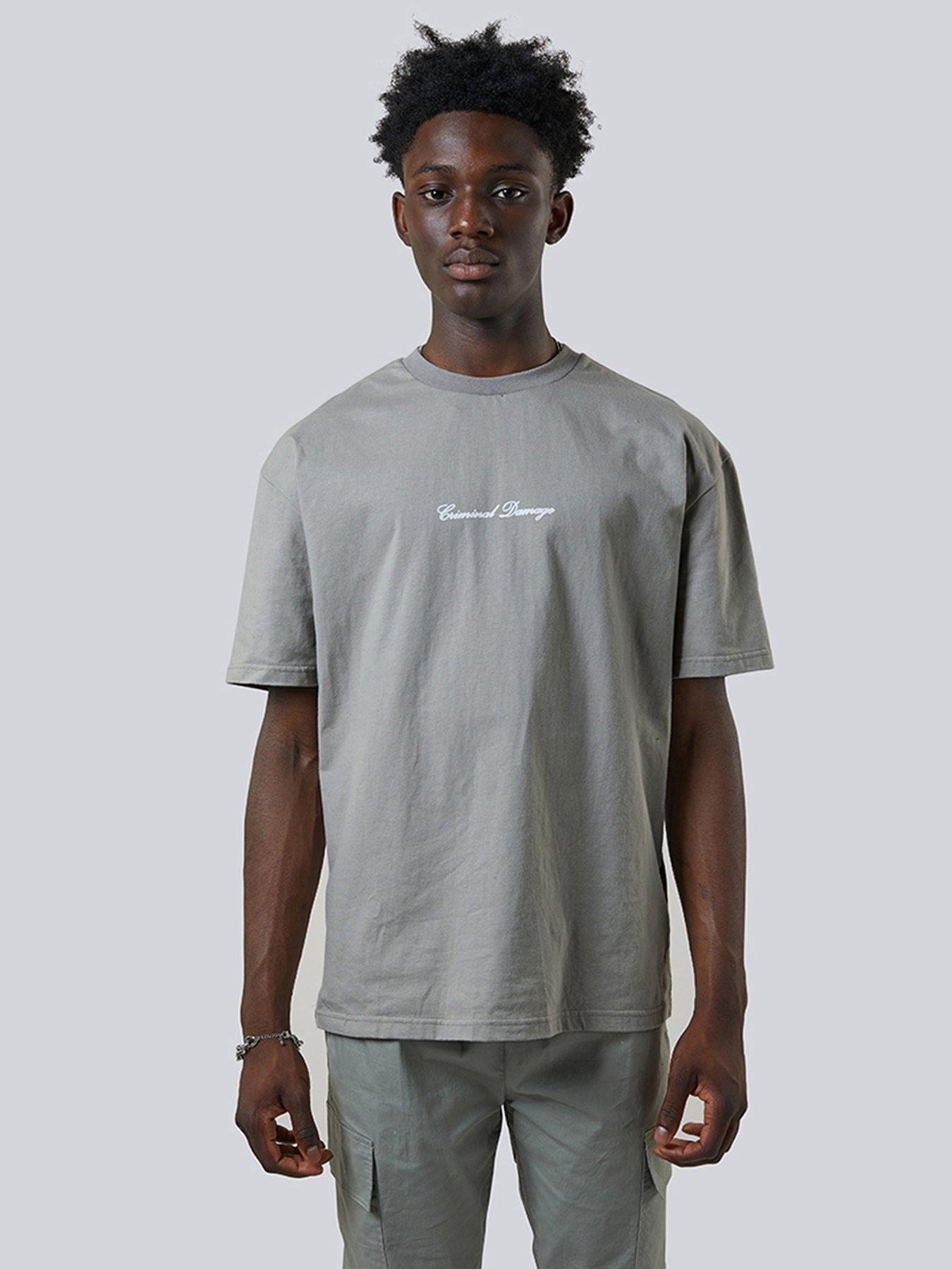 Image 2 of 4 of Criminal Damage Criminal Damage Bonsai T-Shirt - Charcoal