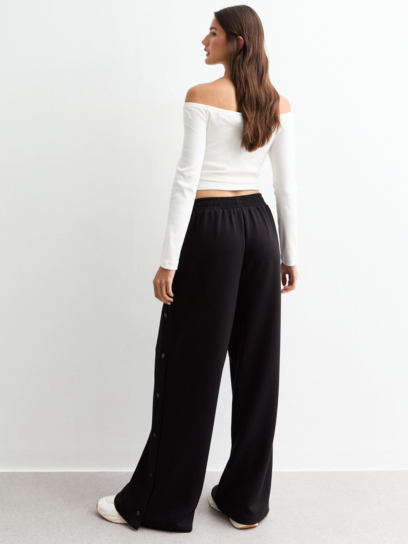 new-look-scuba-popper-wide-leg-trousers-blackstillFront