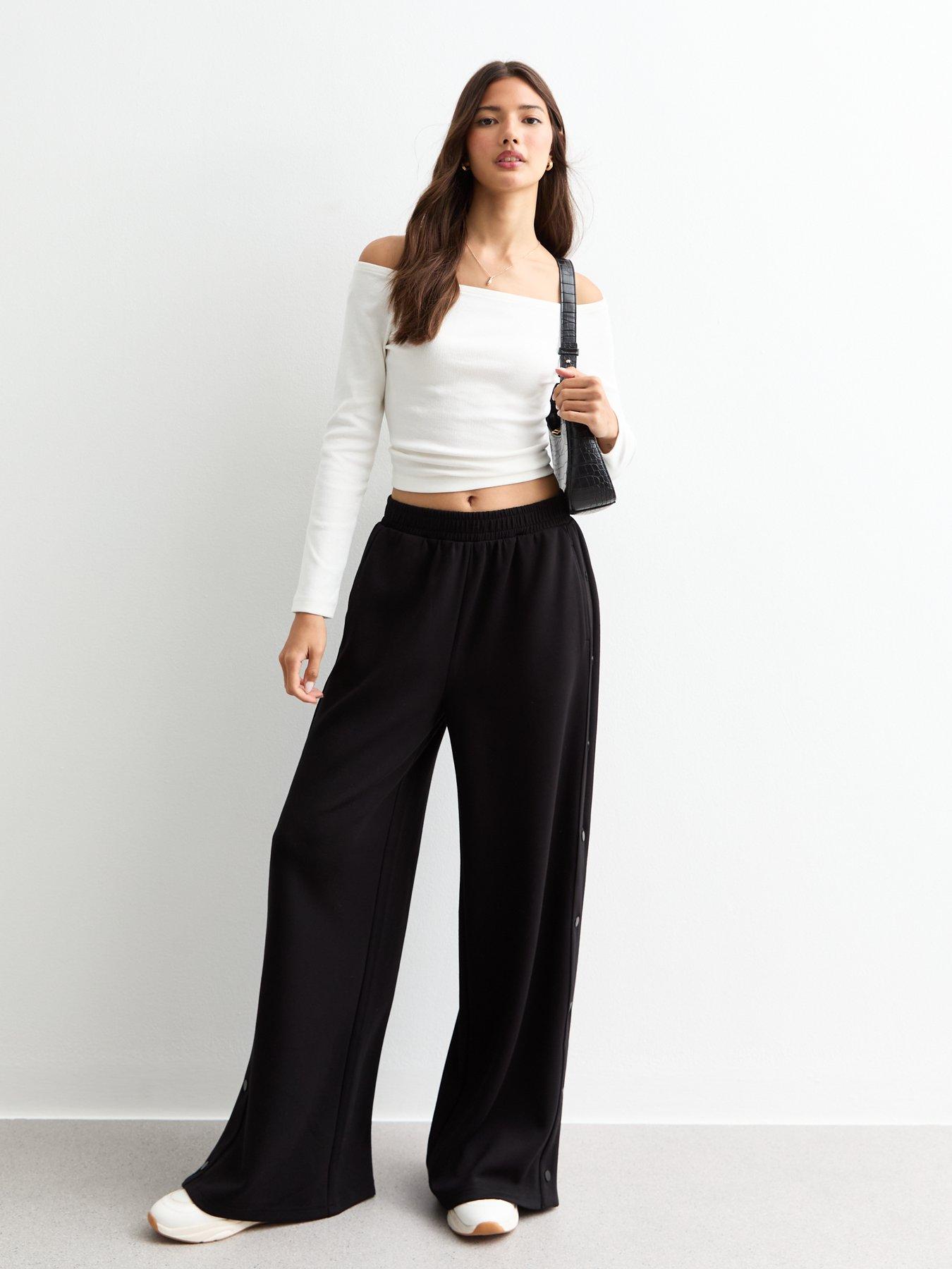 new-look-scuba-popper-wide-leg-trousers-blackback