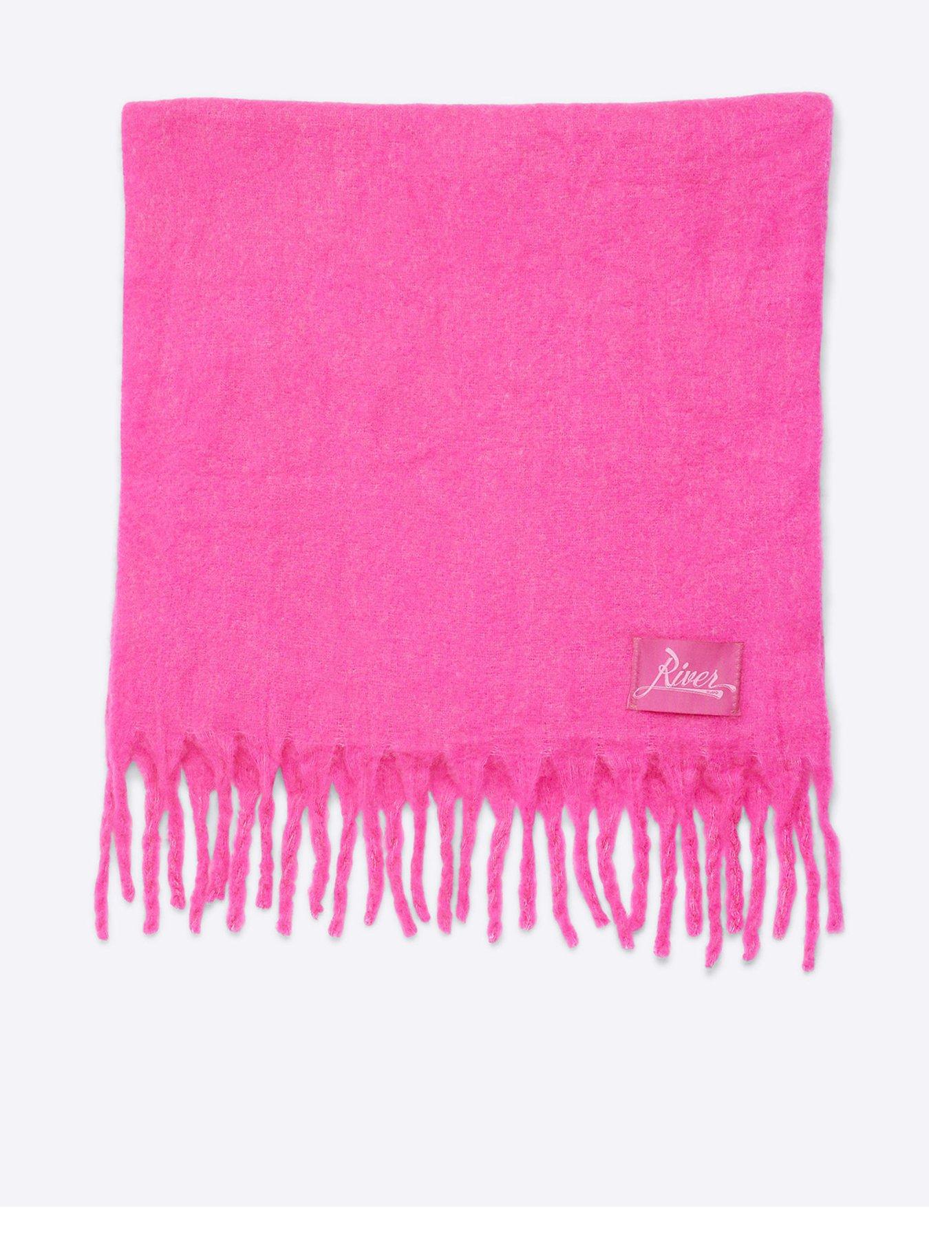 river-island-wool-scarf-bright-pinkfront