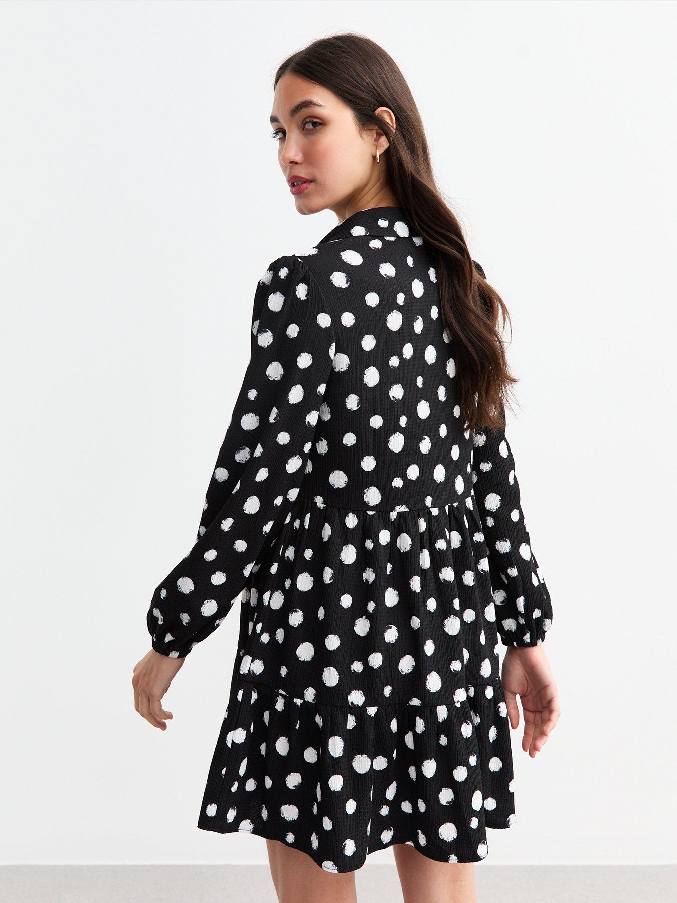 new-look-polka-dot-crinkled-smock-shirt-dress-printstillFront