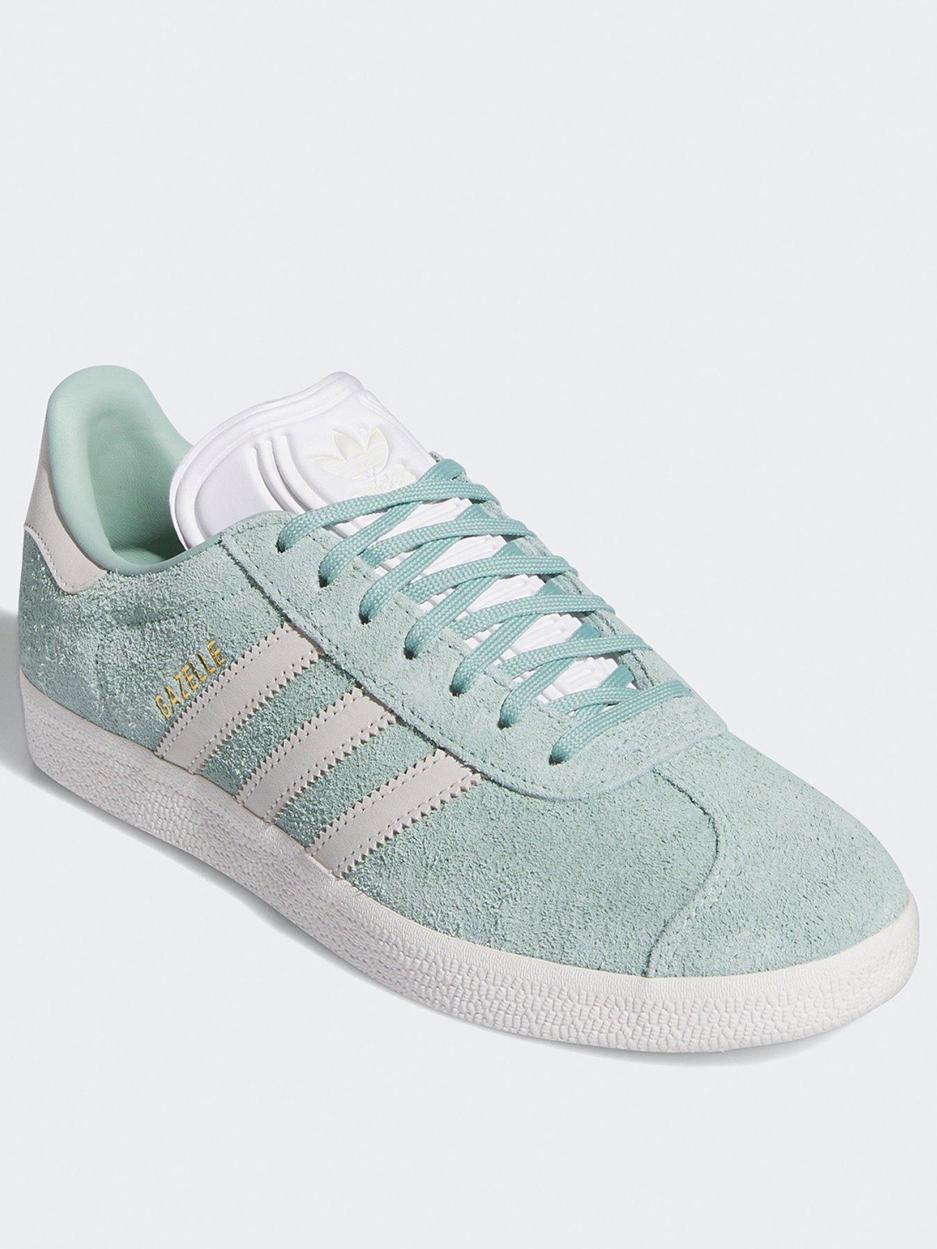 adidas-originals-womens-gazelle-trainers-light-greenstillFront