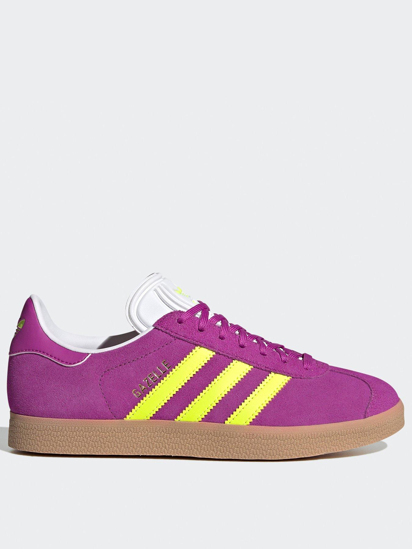 adidas Originals Womens Gazelle Trainers Purple Yellow Very Ireland