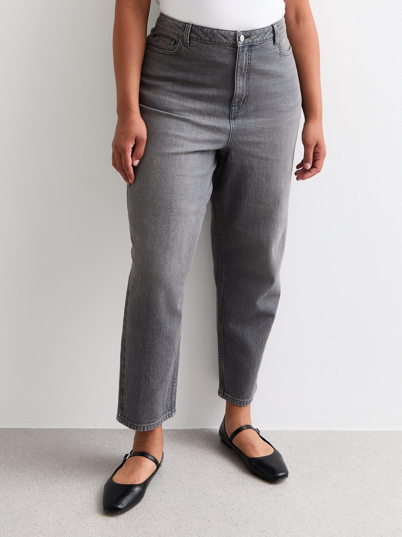 new-look-curves-high-waist-tapered-mom-jeans-grey