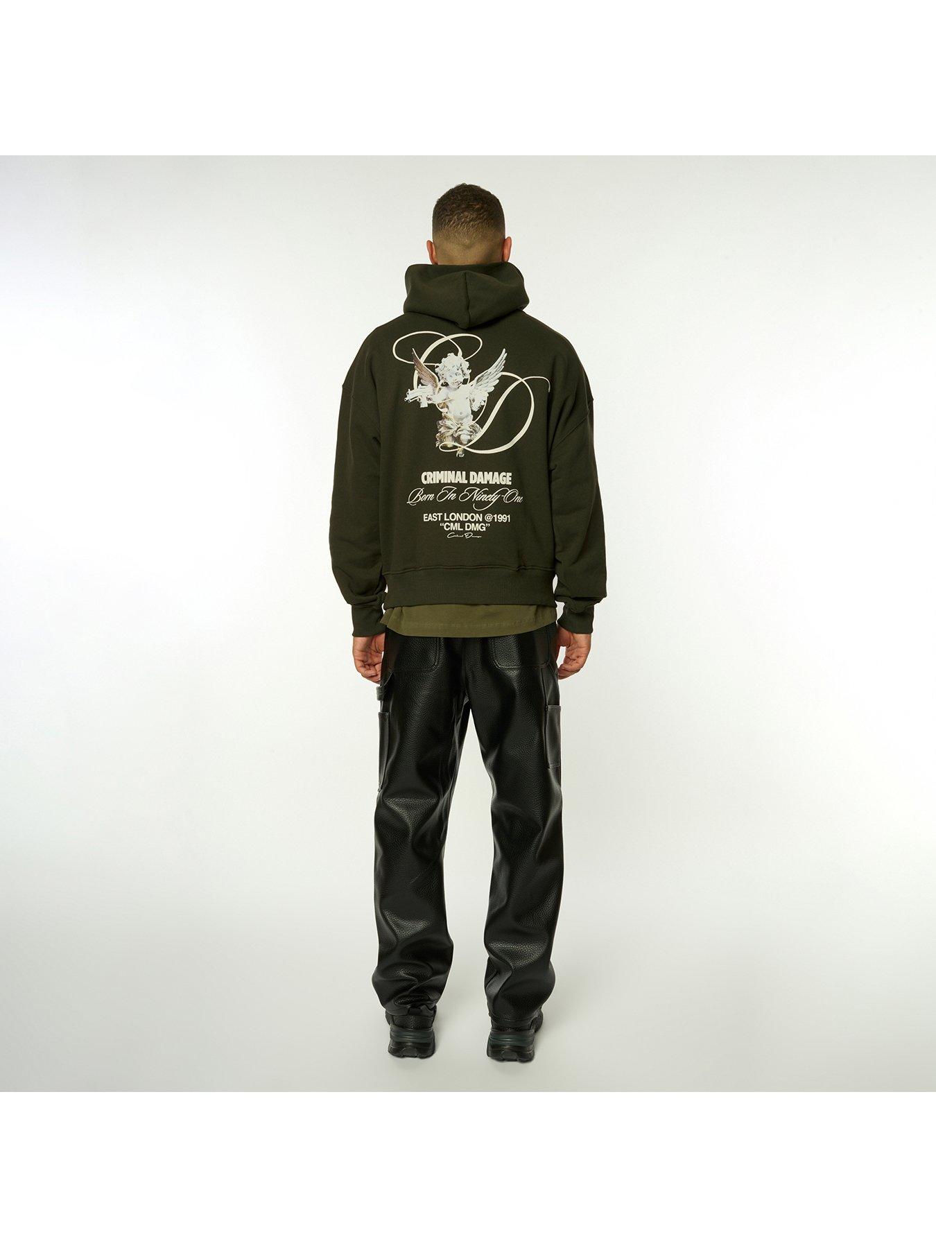 Image 3 of 5 of Criminal Damage Cherub Hoodie - Green