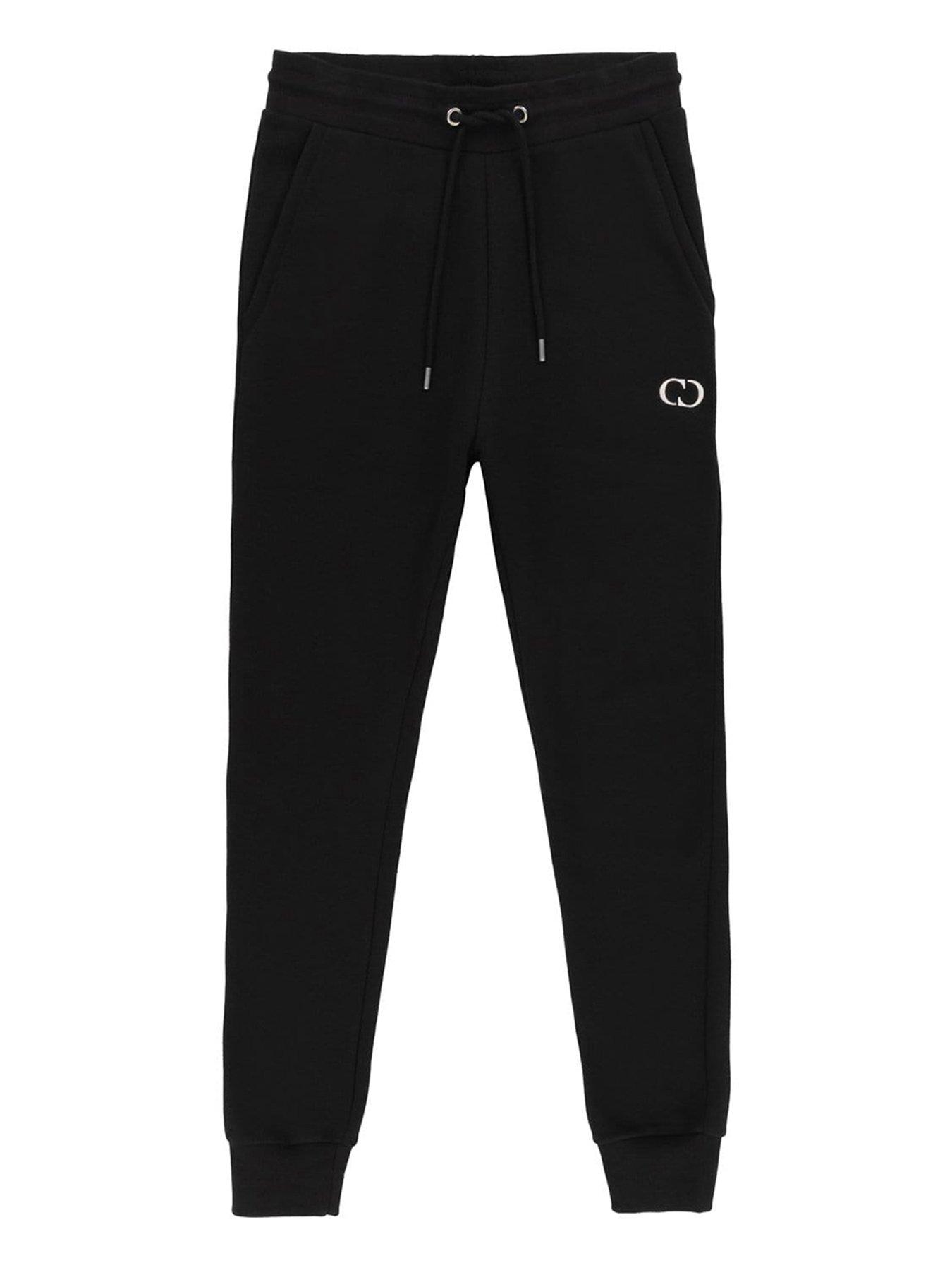 criminal-damage-logo-joggers-blackback