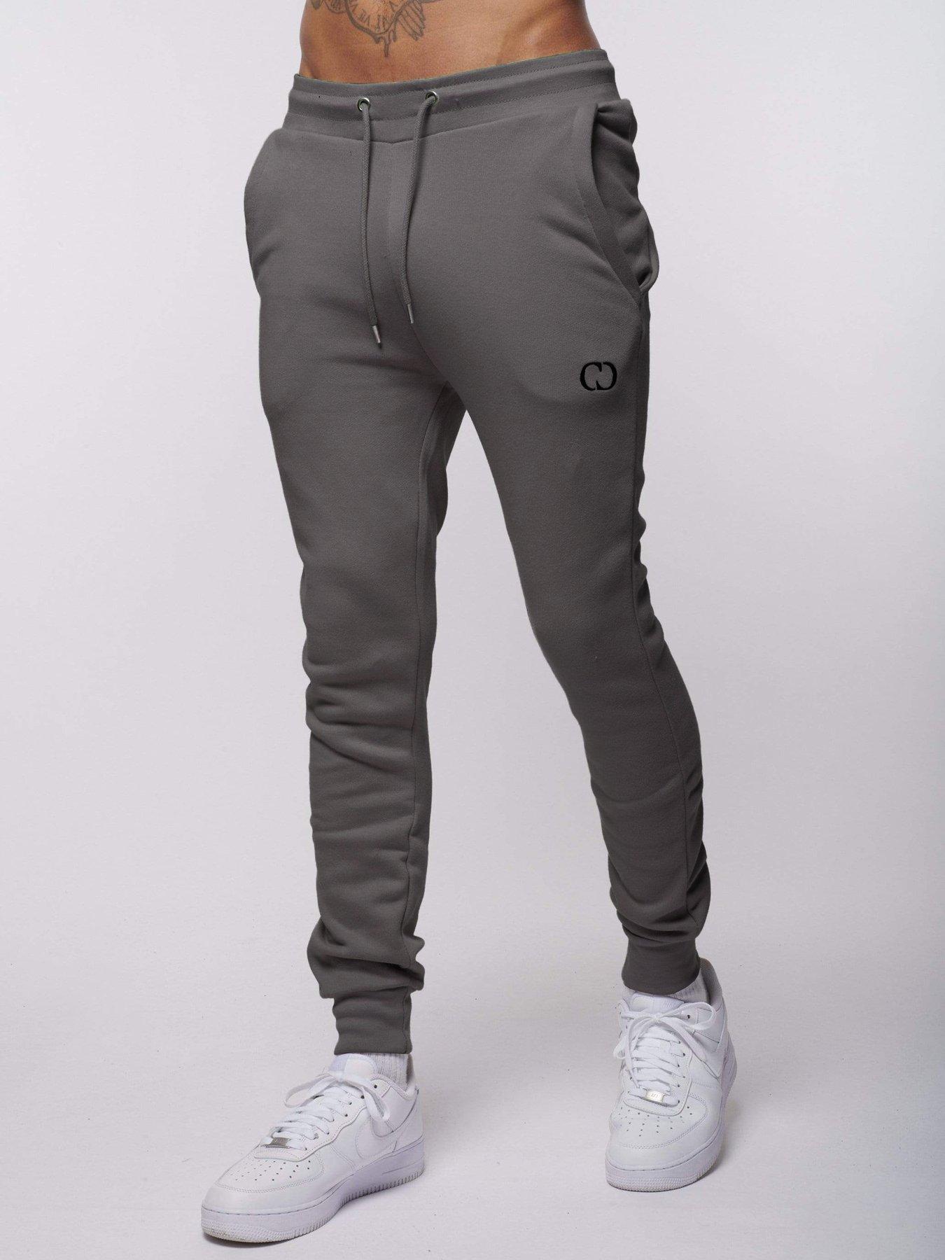 Criminal Damage Logo Joggers - Charcoal