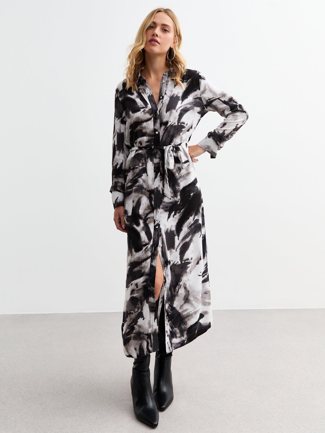 new-look-woven-abstract-midi-shirt-dress-blackprint