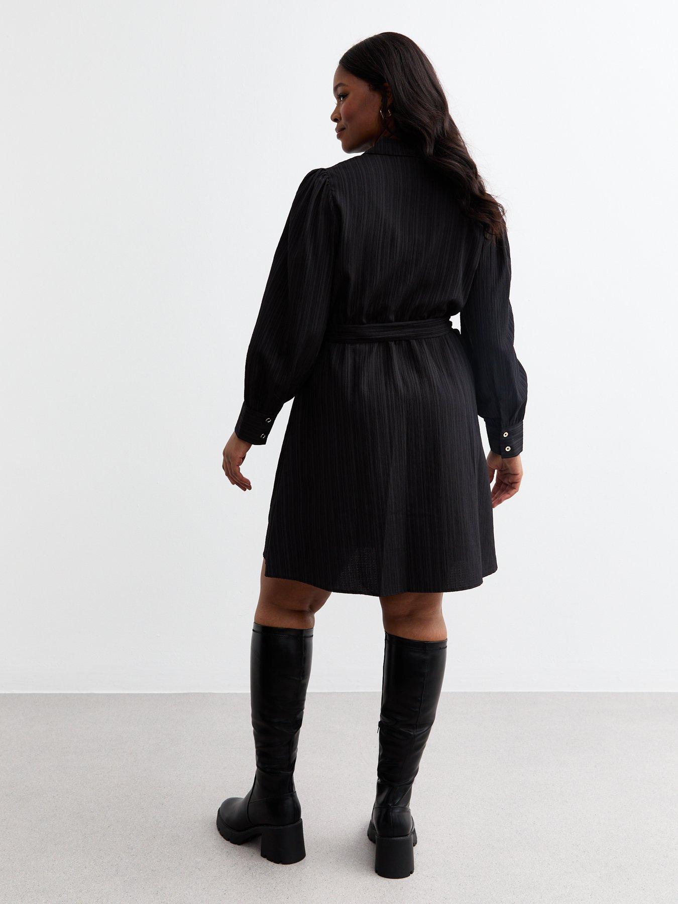 new-look-curve-crinkled-shirt-dress-blackstillFront