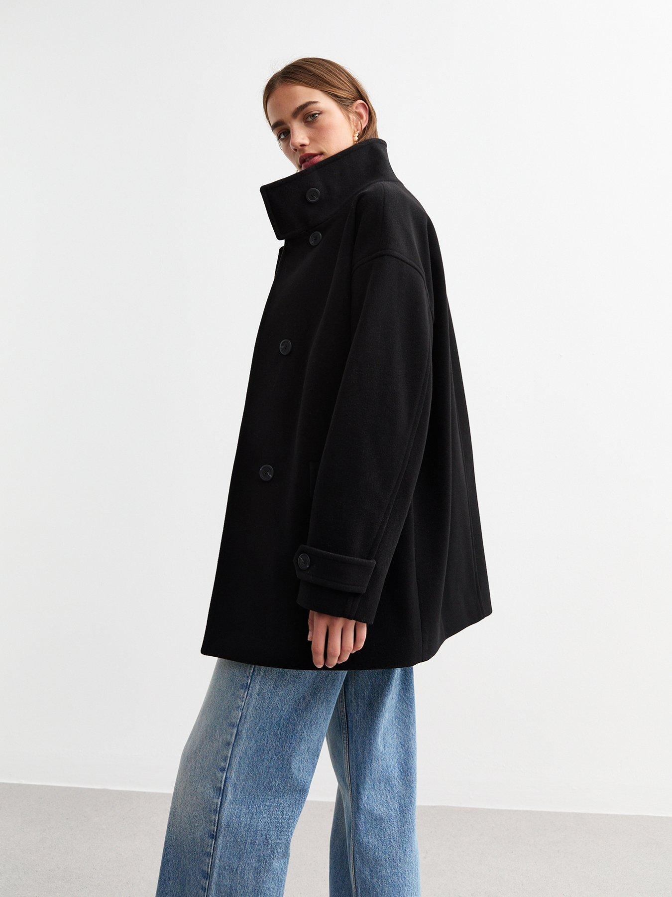 new-look-woven-collared-pea-coat-blackstillFront