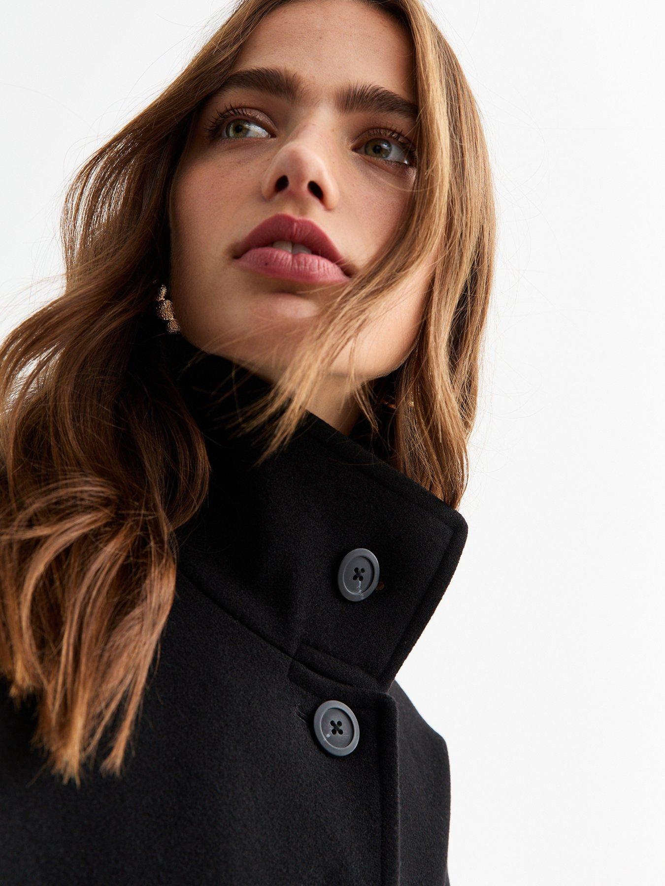 new-look-woven-collared-pea-coat-blackoutfit