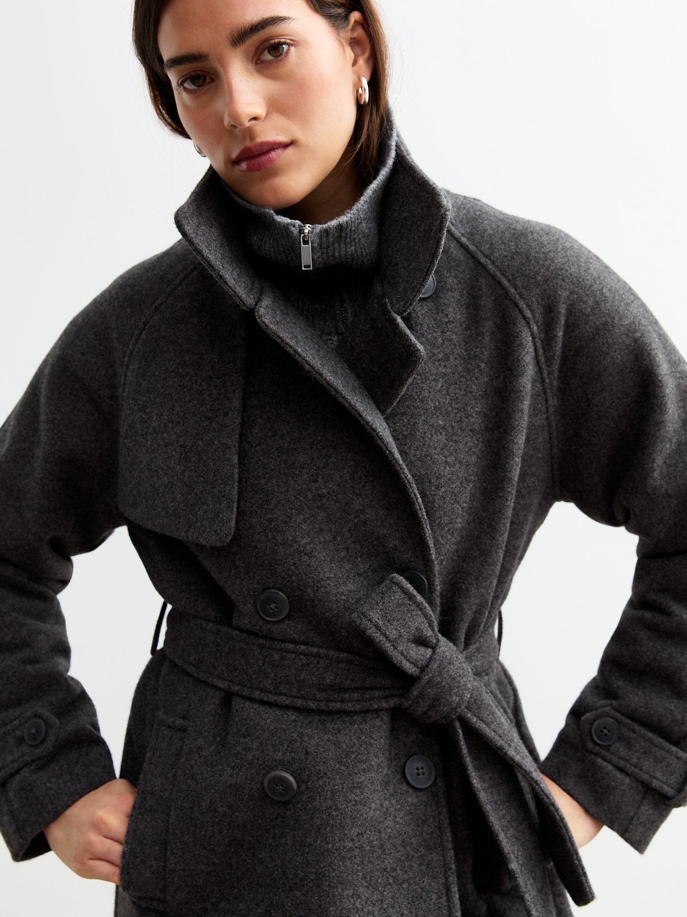 new-look-grey-tie-waist-funnel-neck-coatoutfit