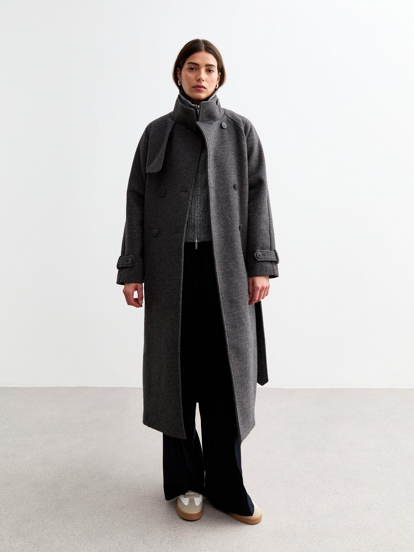 new-look-grey-tie-waist-funnel-neck-coatdetail