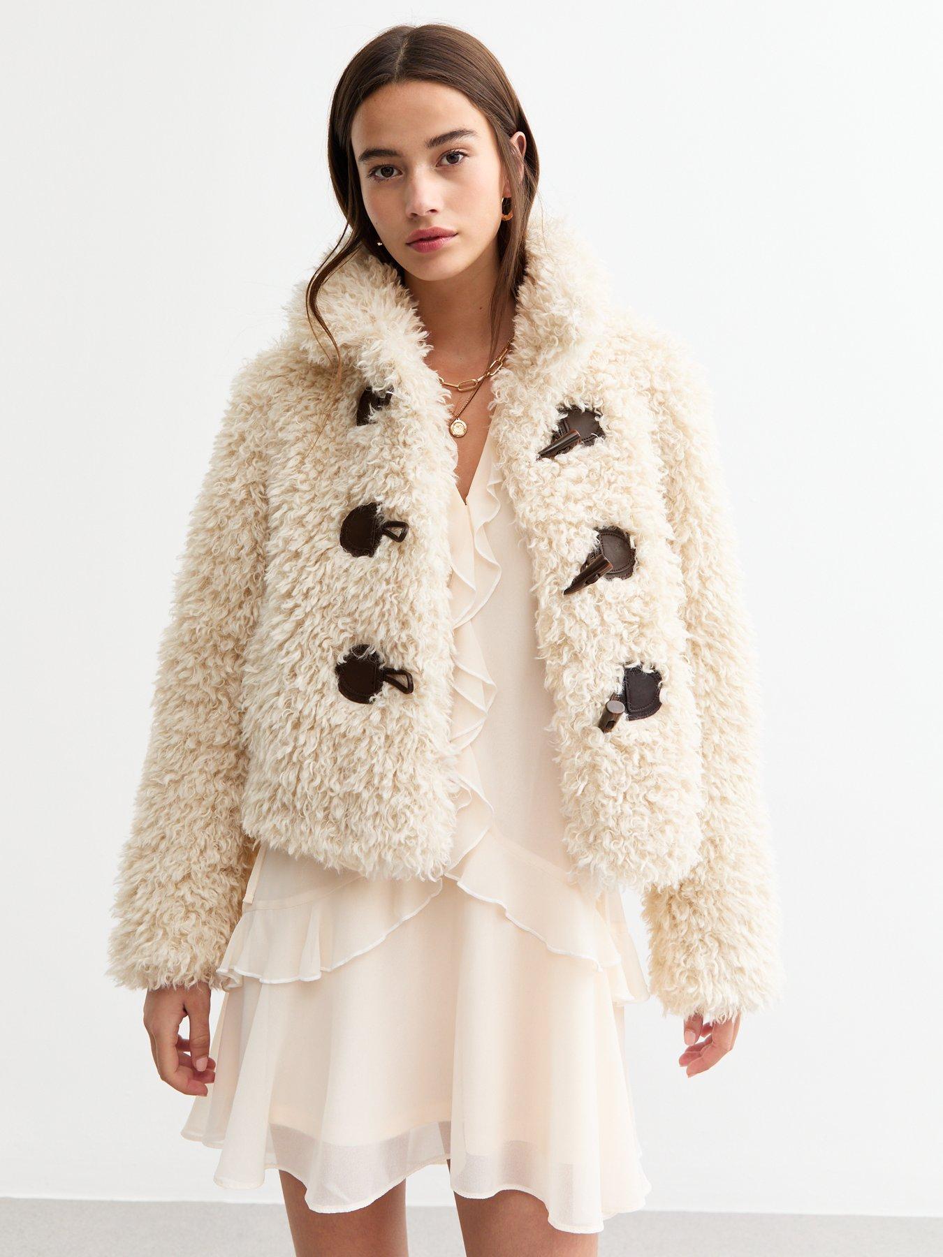 new-look-off-faux-fur-toggle-front-coat-white