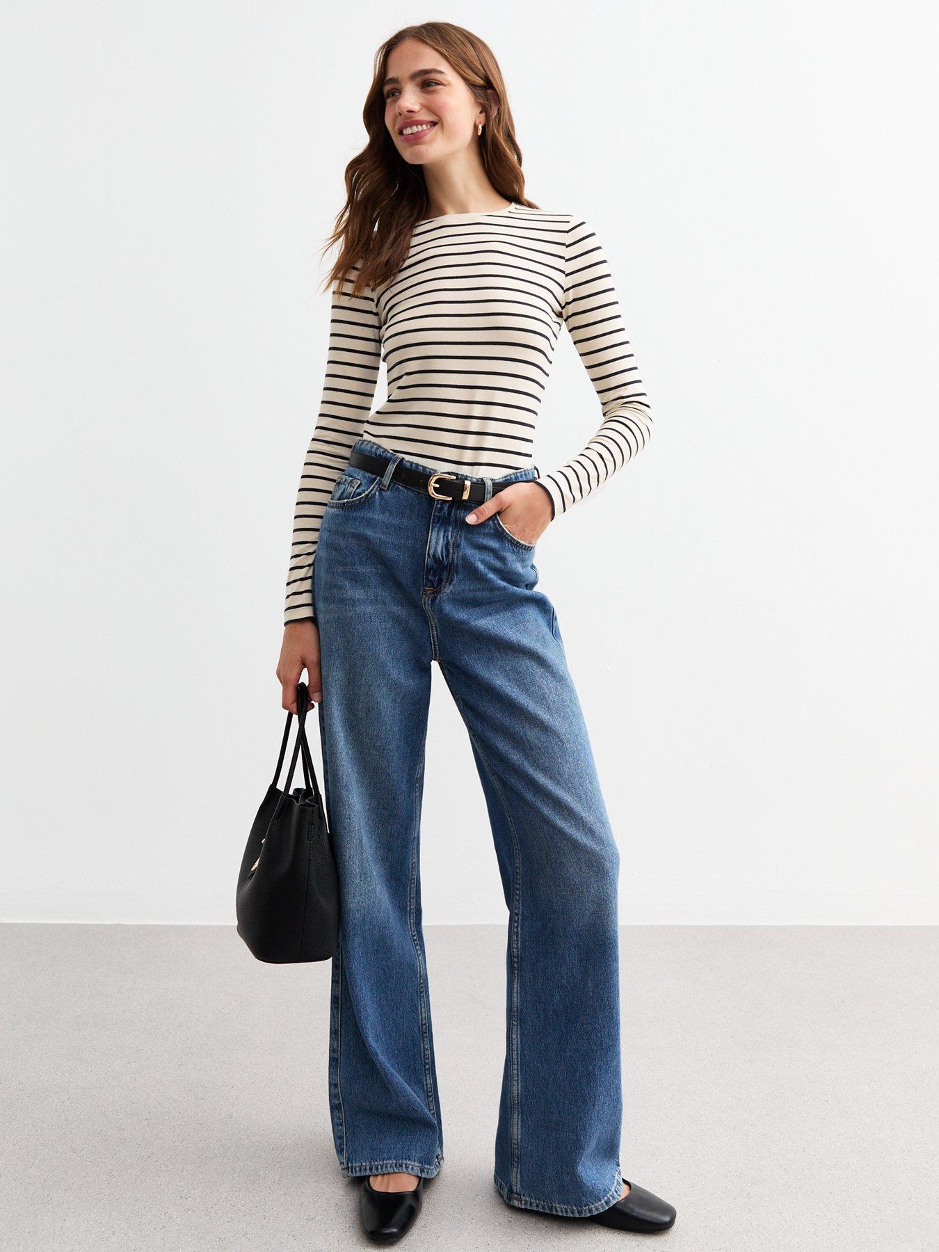 new-look-striped-long-sleeve-top-off-whitedetail