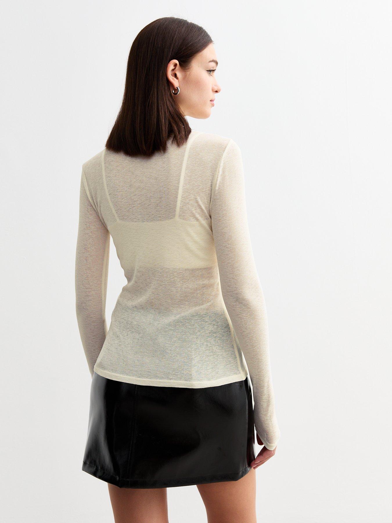 new-look-mesh-high-neck-long-sleeve-top-creamstillFront