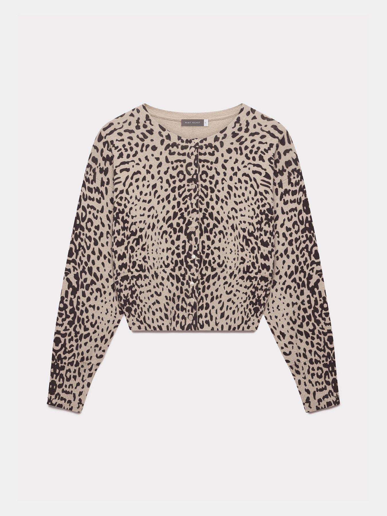 Image 5 of 6 of Mint Velvet Leopard Print Cardigan