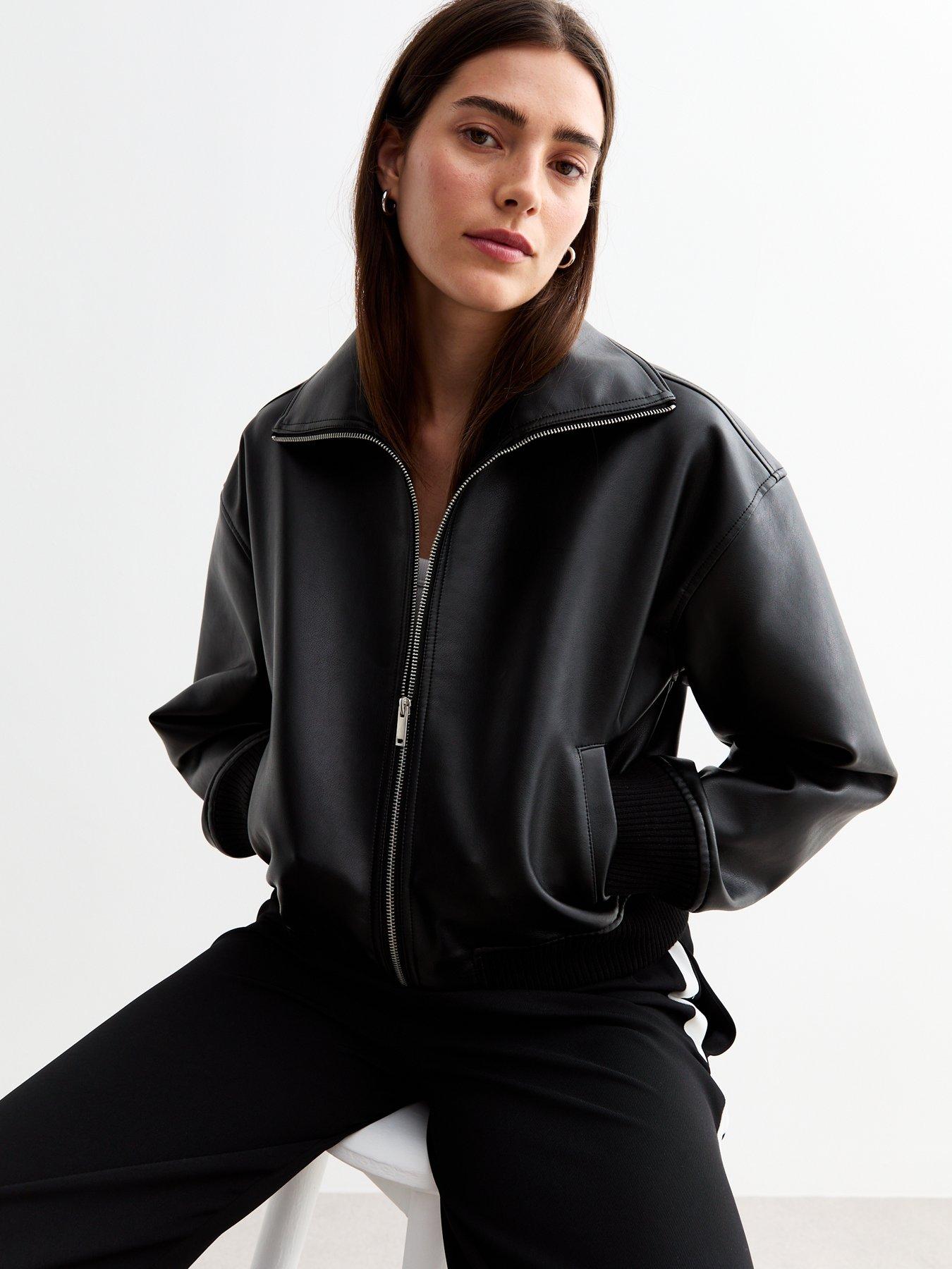 new-look-black-leather-look-bomber-jacket