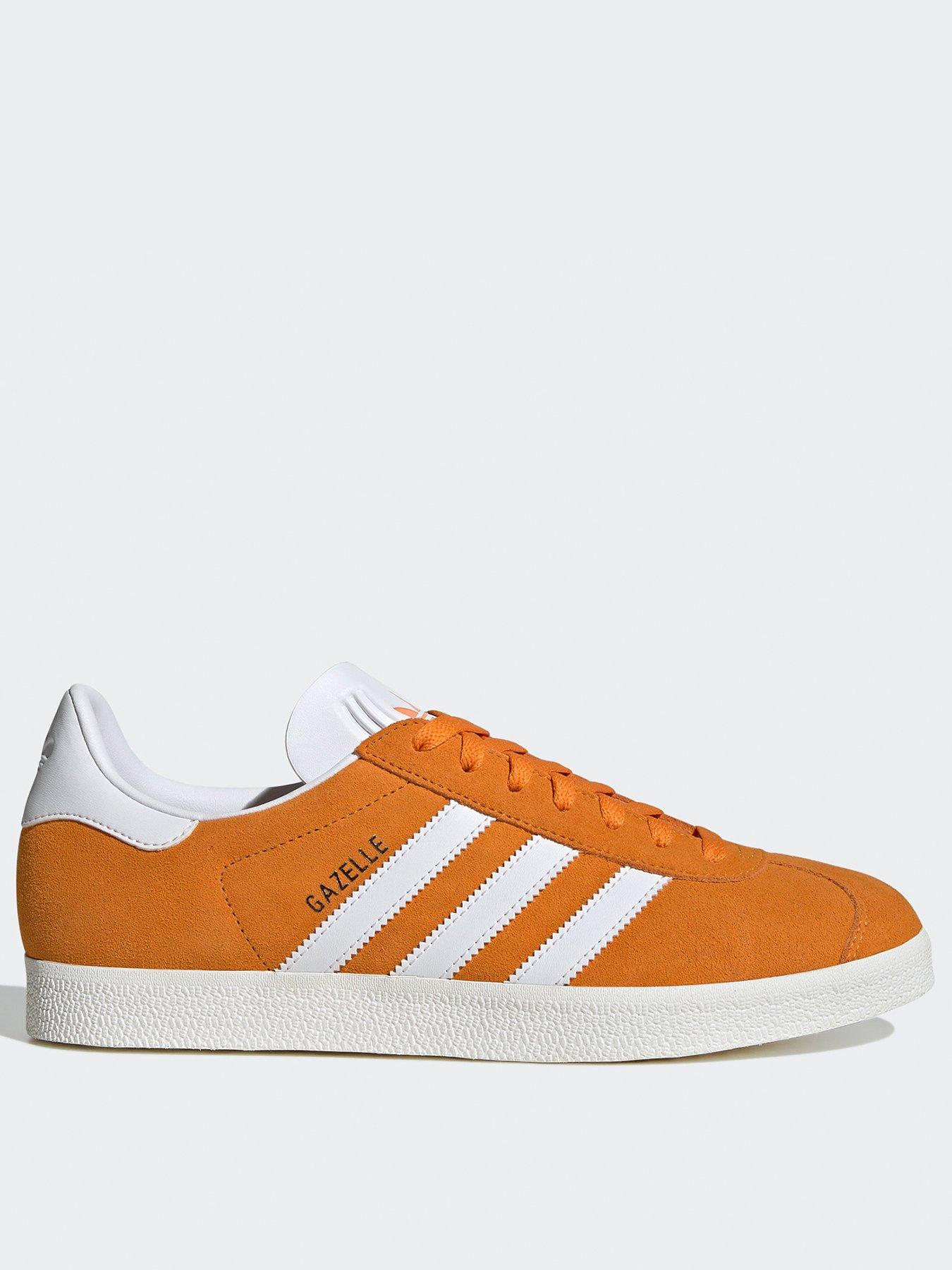 Men's adidas yellow gazelle trainers best sale