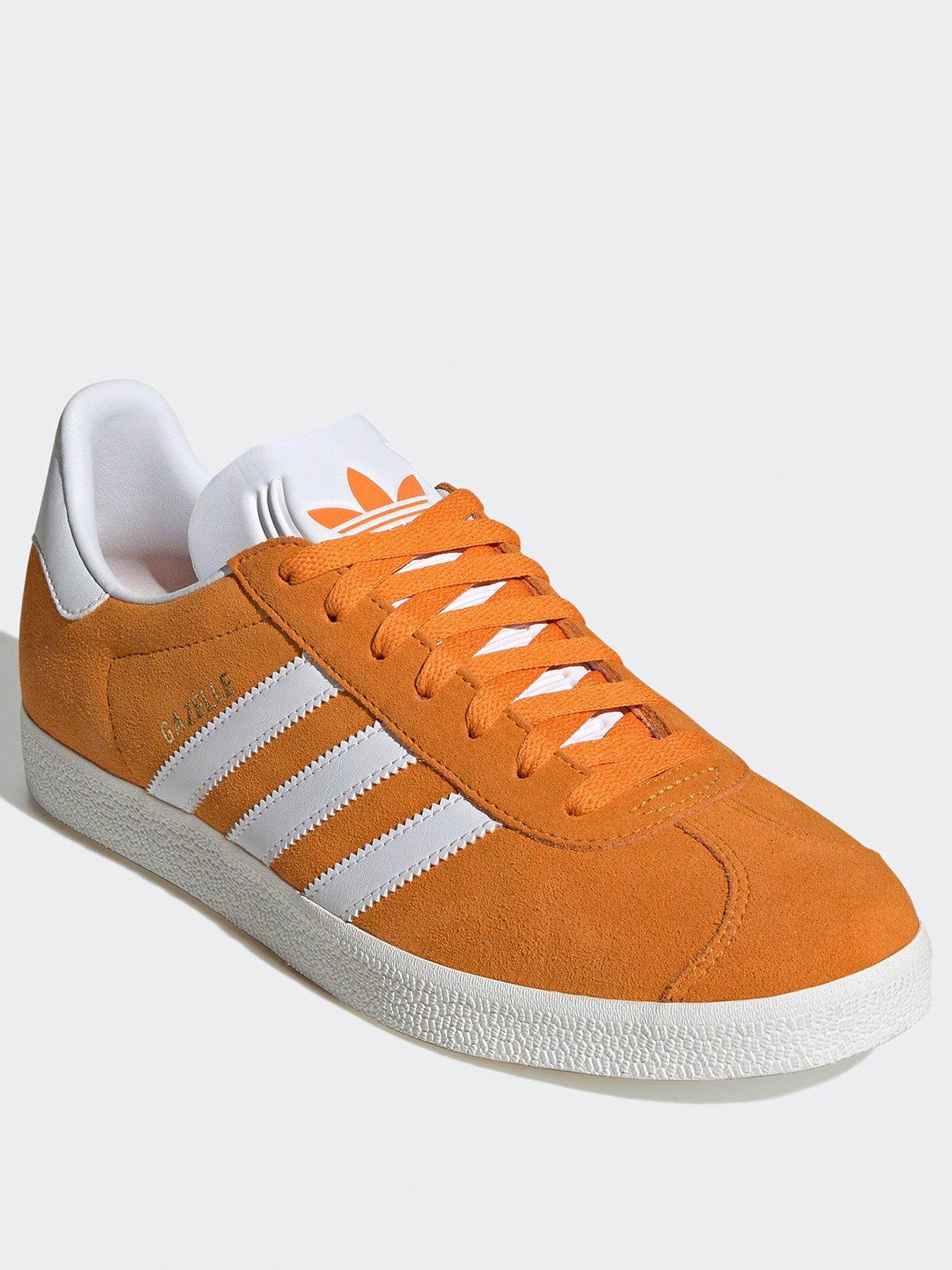 adidas-originals-mens-gazelle-trainers-orangewhitestillFront