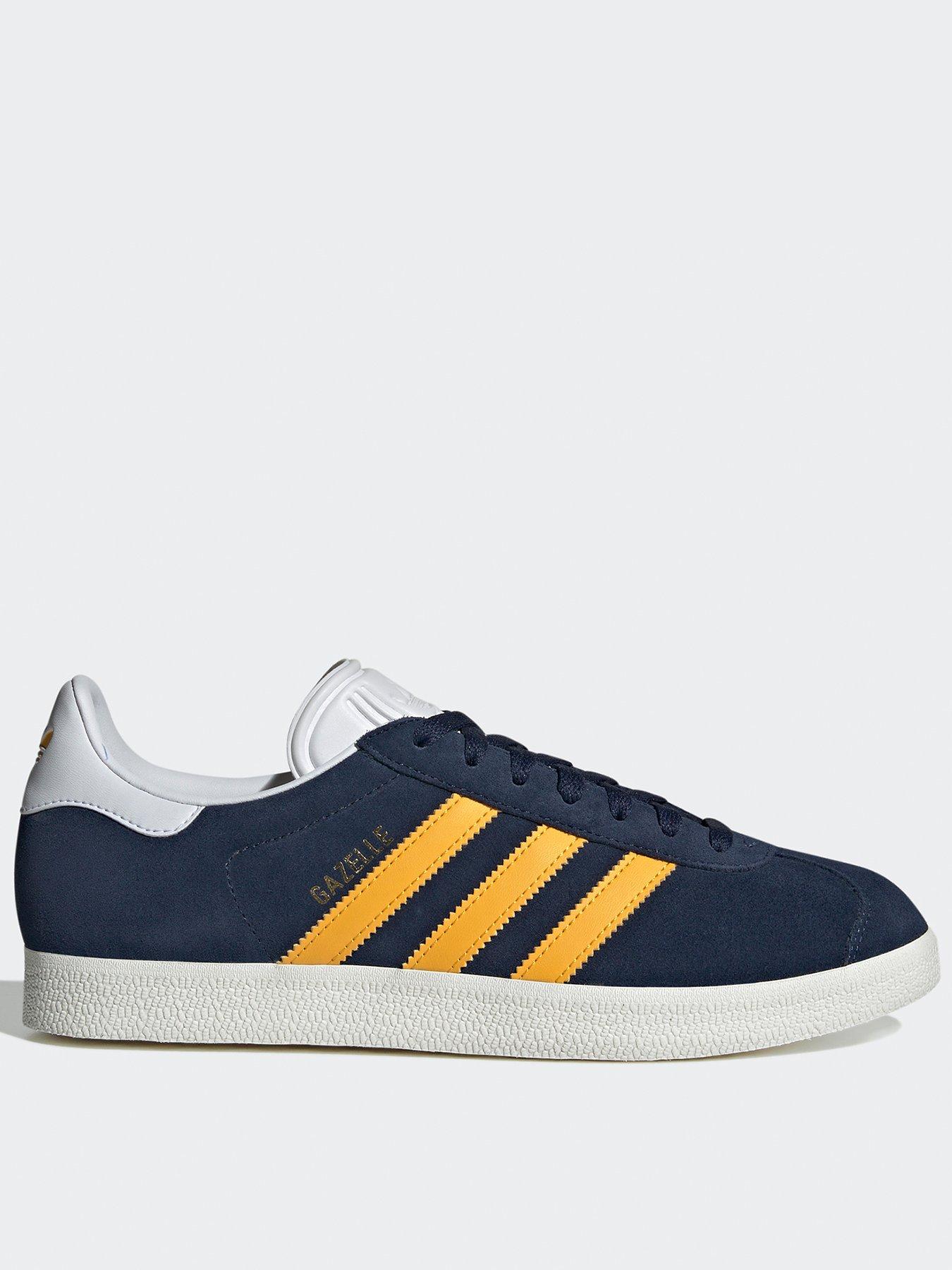 Adidas gazelle mens blue and yellow online