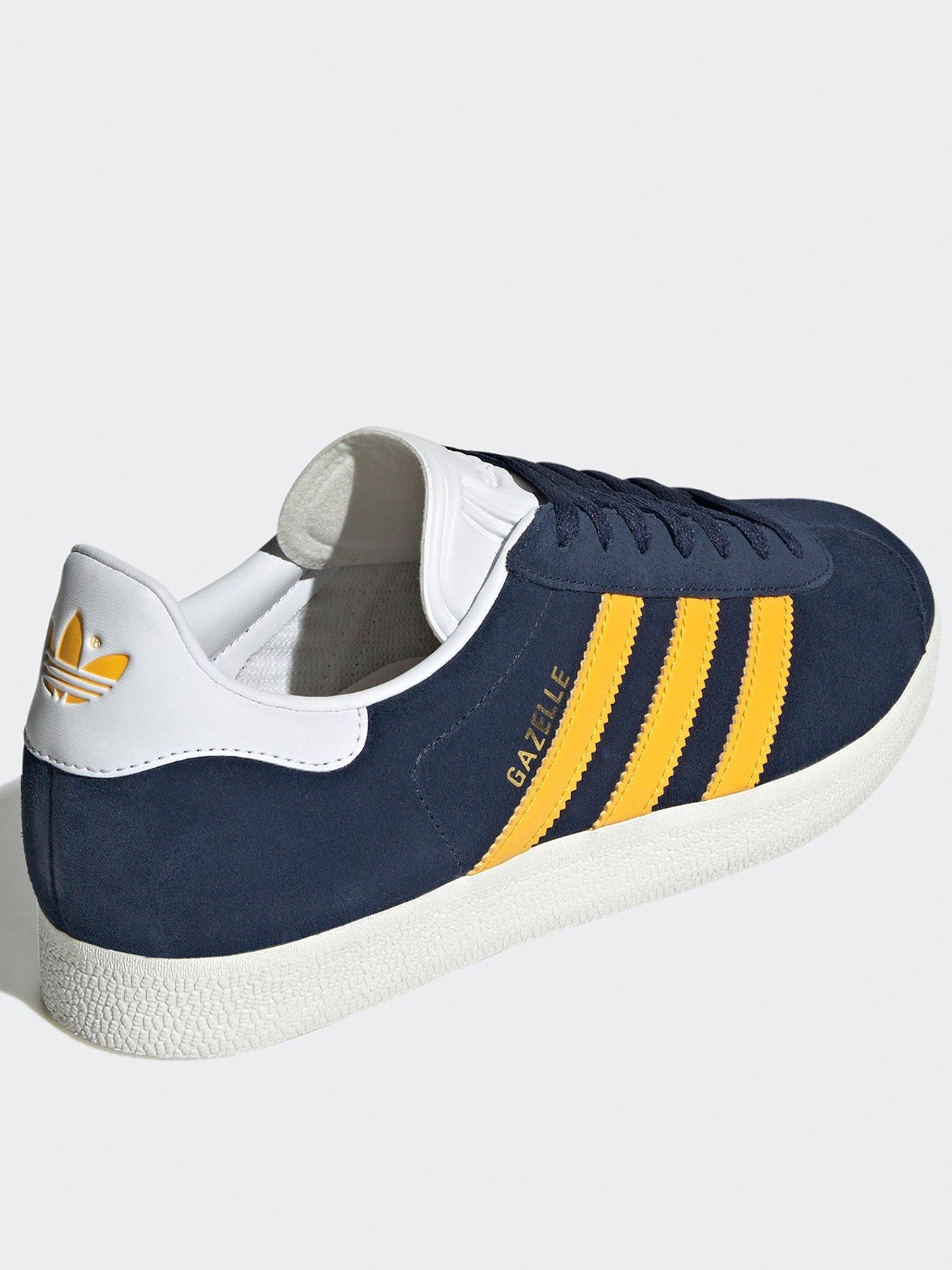 adidas-originals-mens-gazelle-trainers-yellownavyback