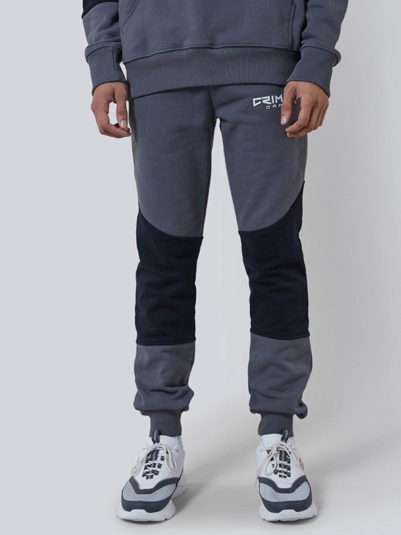 criminal-damage-criminal-damage-roman-track-joggers-blackstillFront