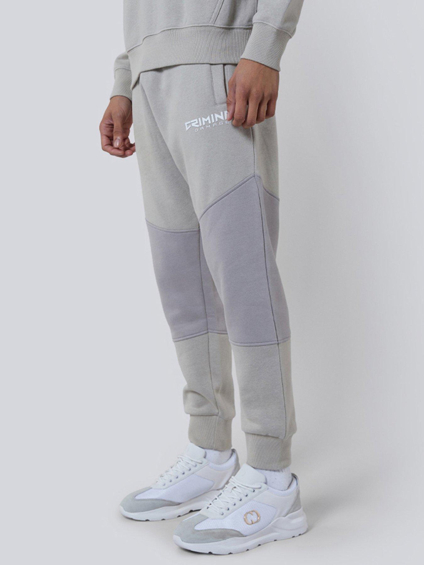 undefined Criminal Damage Roman Track Joggers - Grey