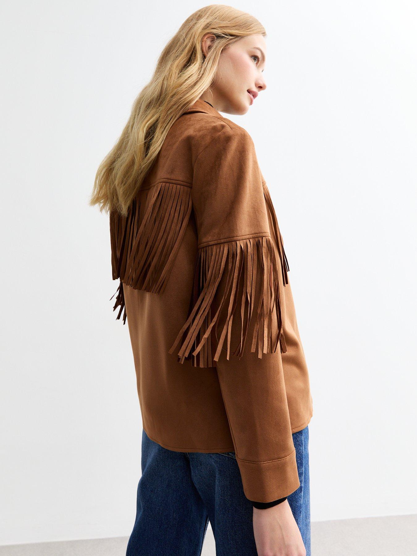 new-look-tan-fringed-suedette-shacketstillFront