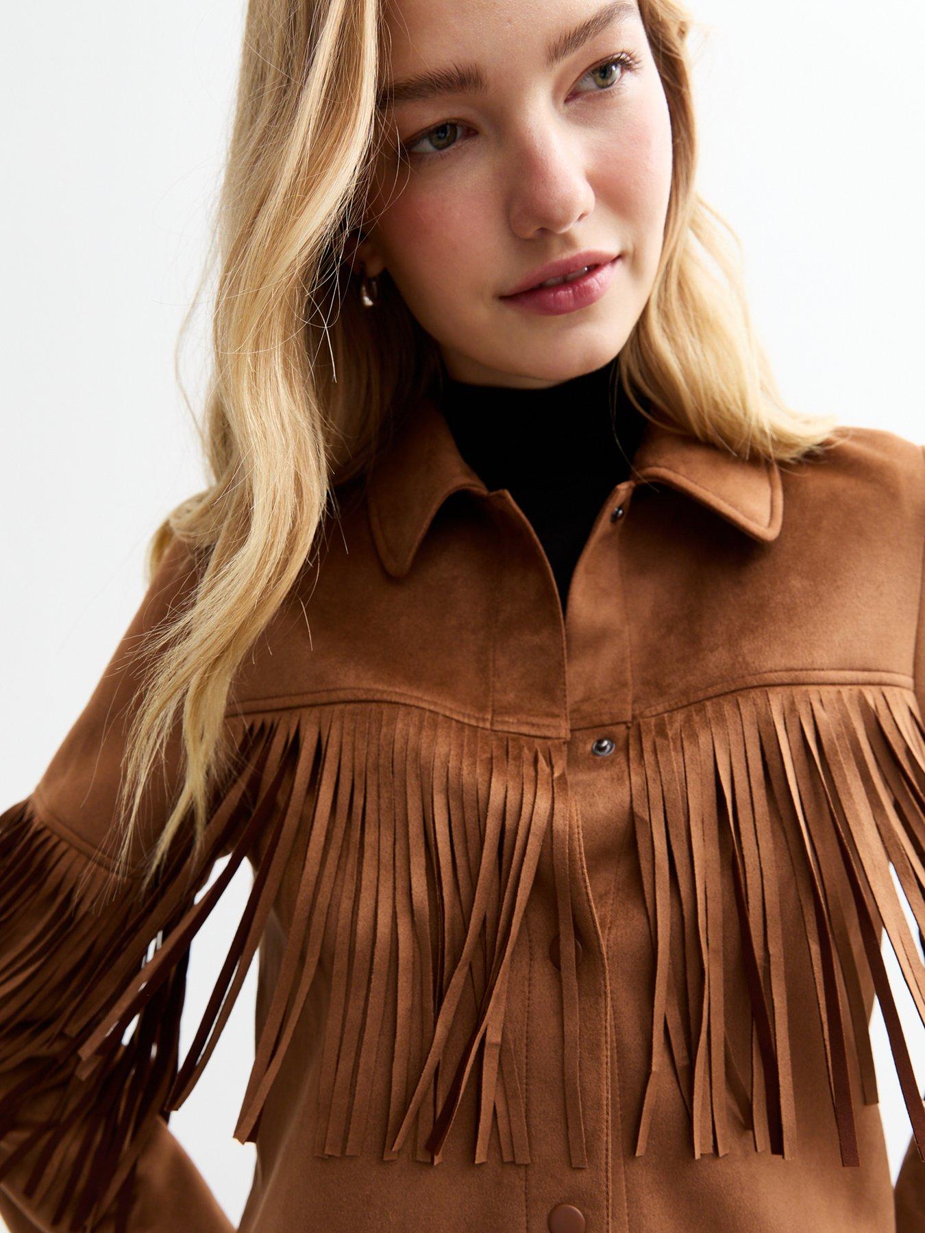 new-look-tan-fringed-suedette-shacketoutfit