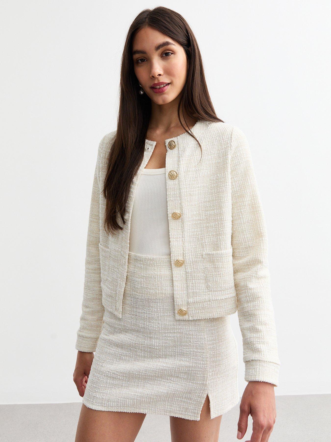 new-look-cream-boucle-jersey-cardigan