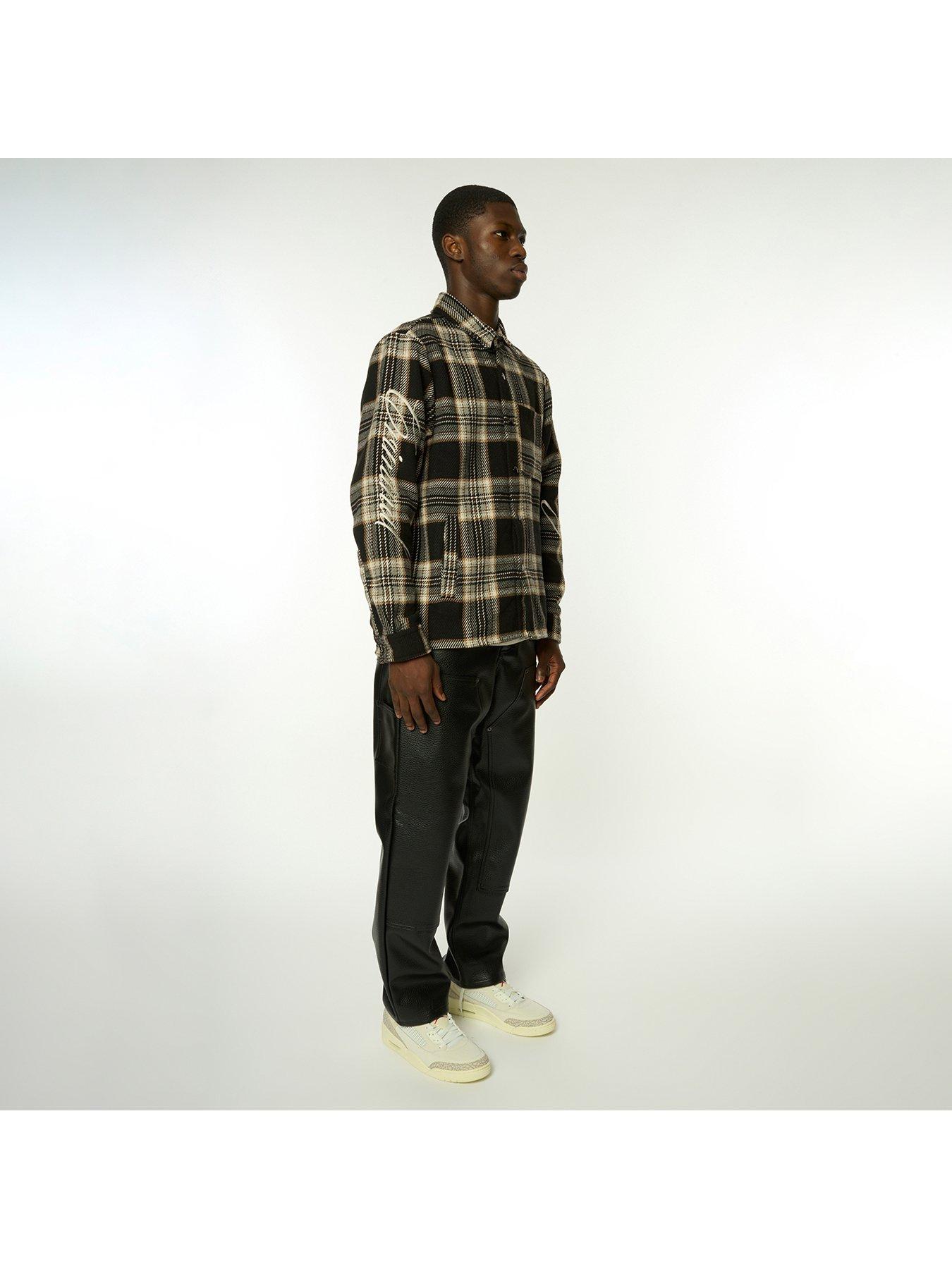 criminal-damage-criminal-damage-drop-shoulder-flannel-shirt-checkback