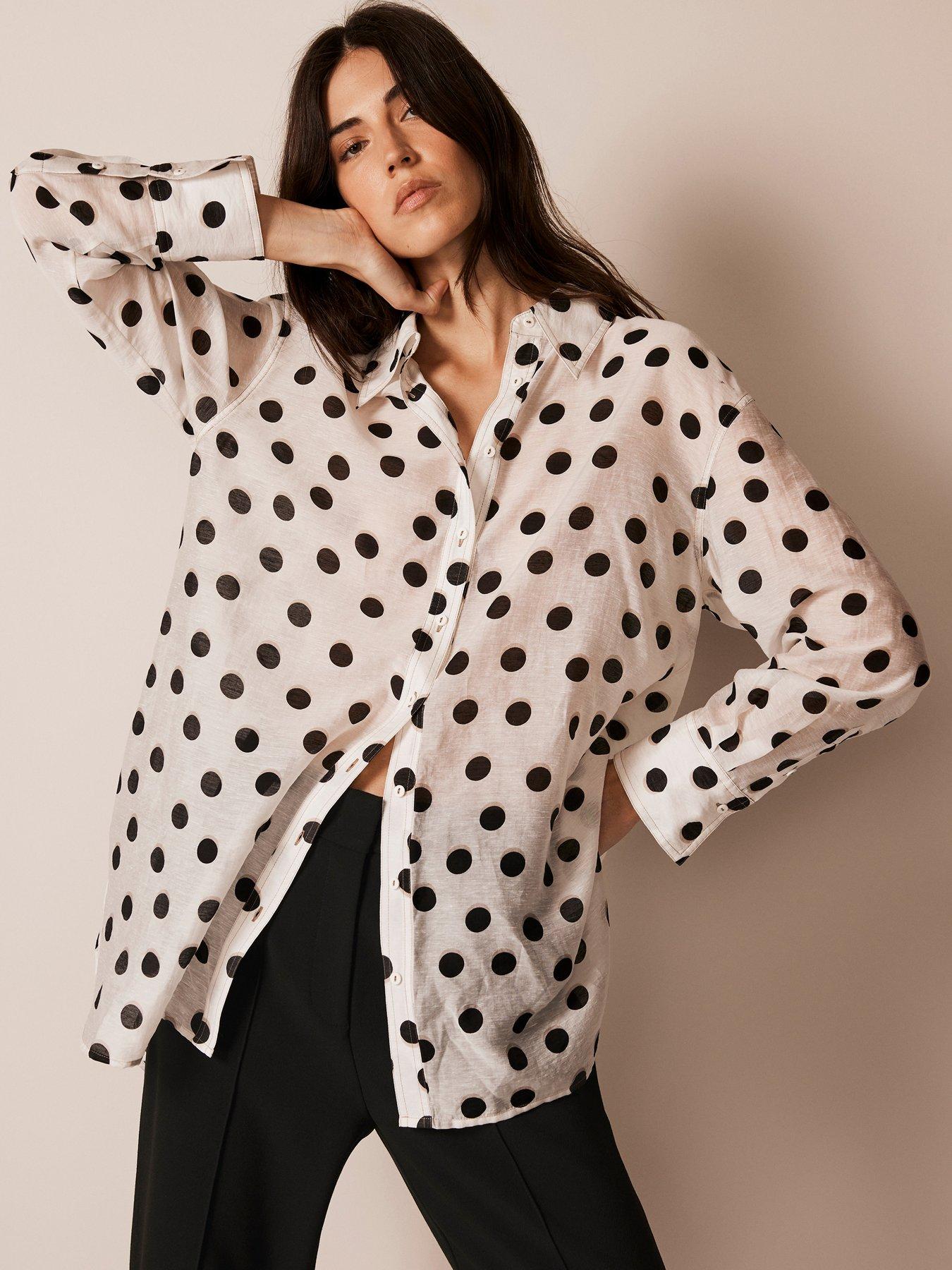 mint-velvet-white-polka-dot-print-longline-shirt