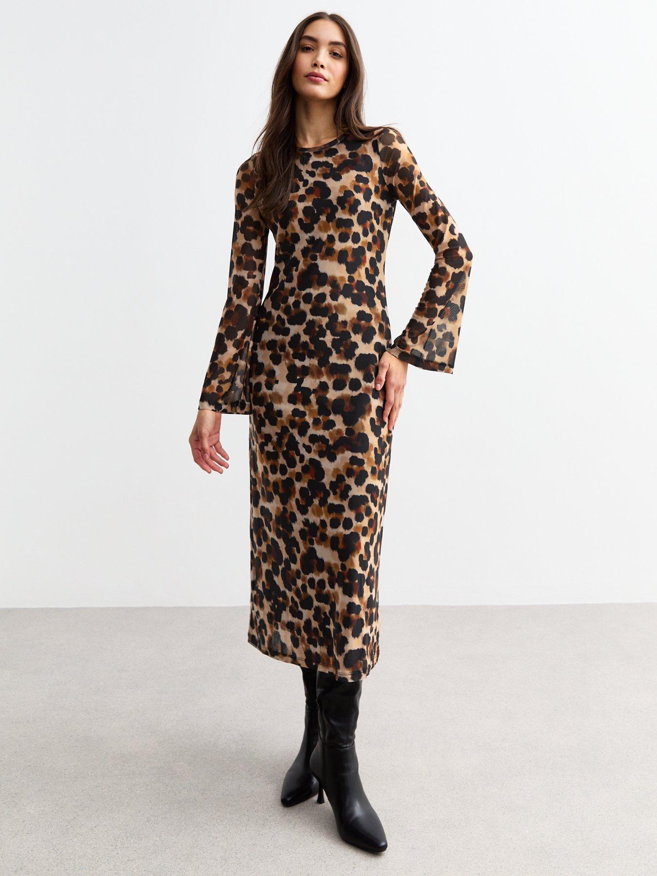 new-look-leopard-mesh-midi-dress-print