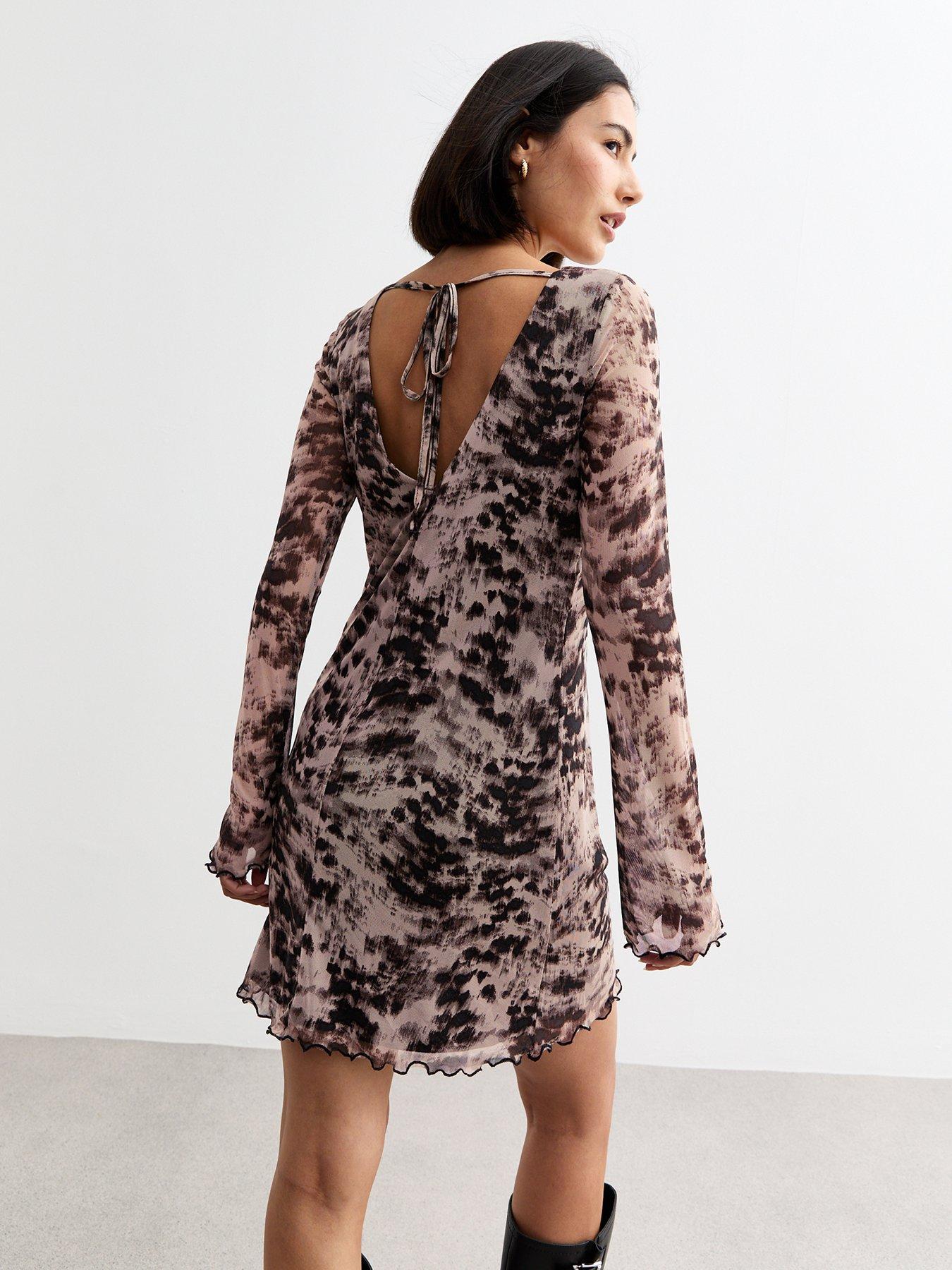 new-look-blur-animal-mesh-mini-dress-printstillFront