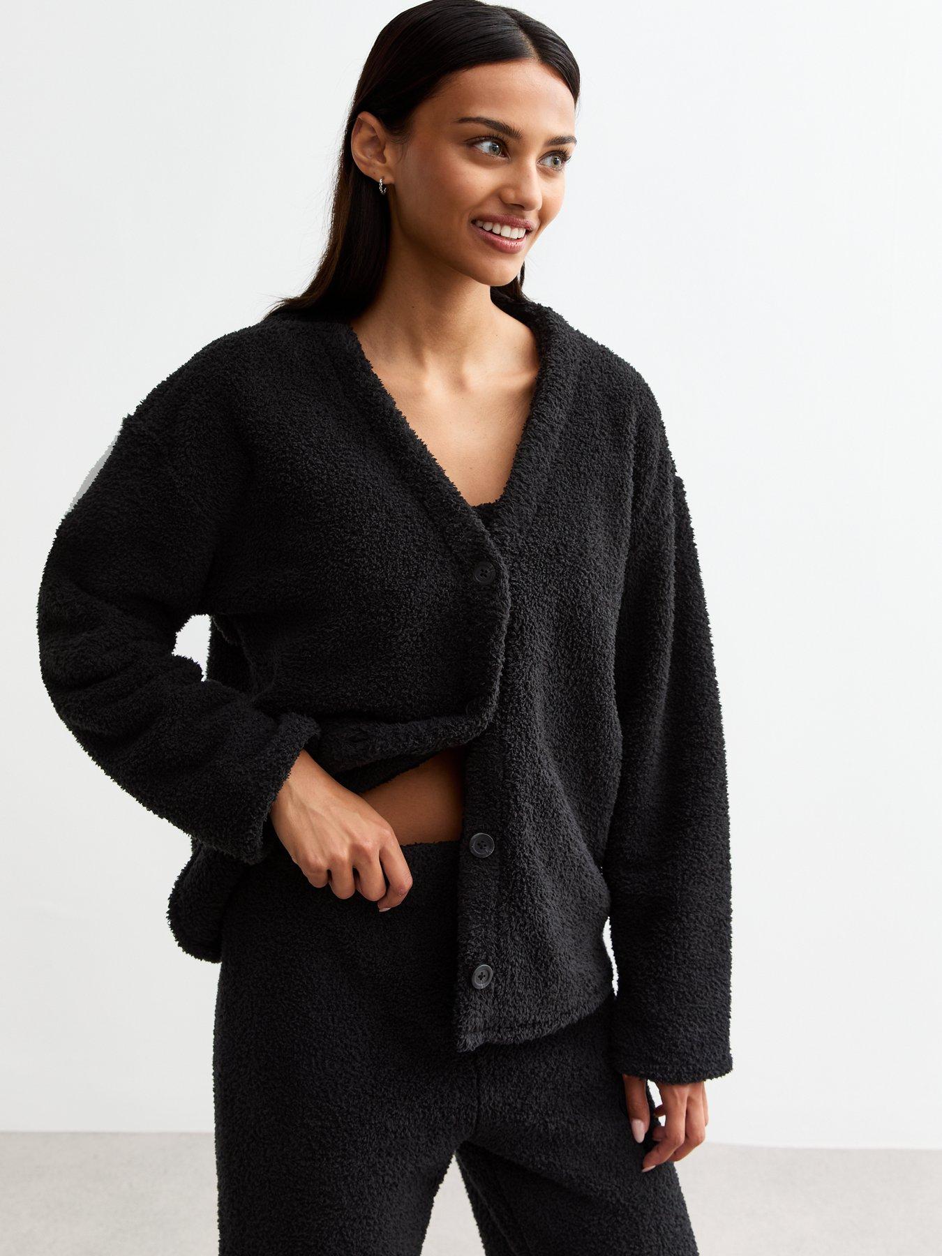 new-look-black-boucleacute-cardigan