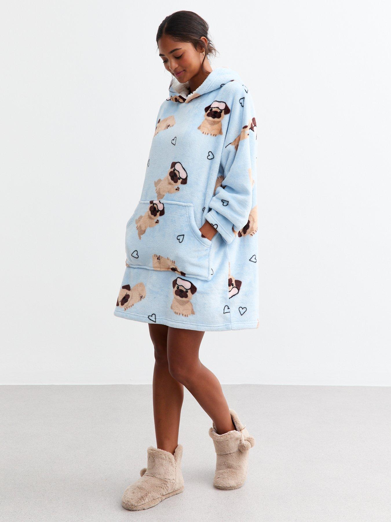 new-look-blue-oversized-pug-print-fleece-hoodieback