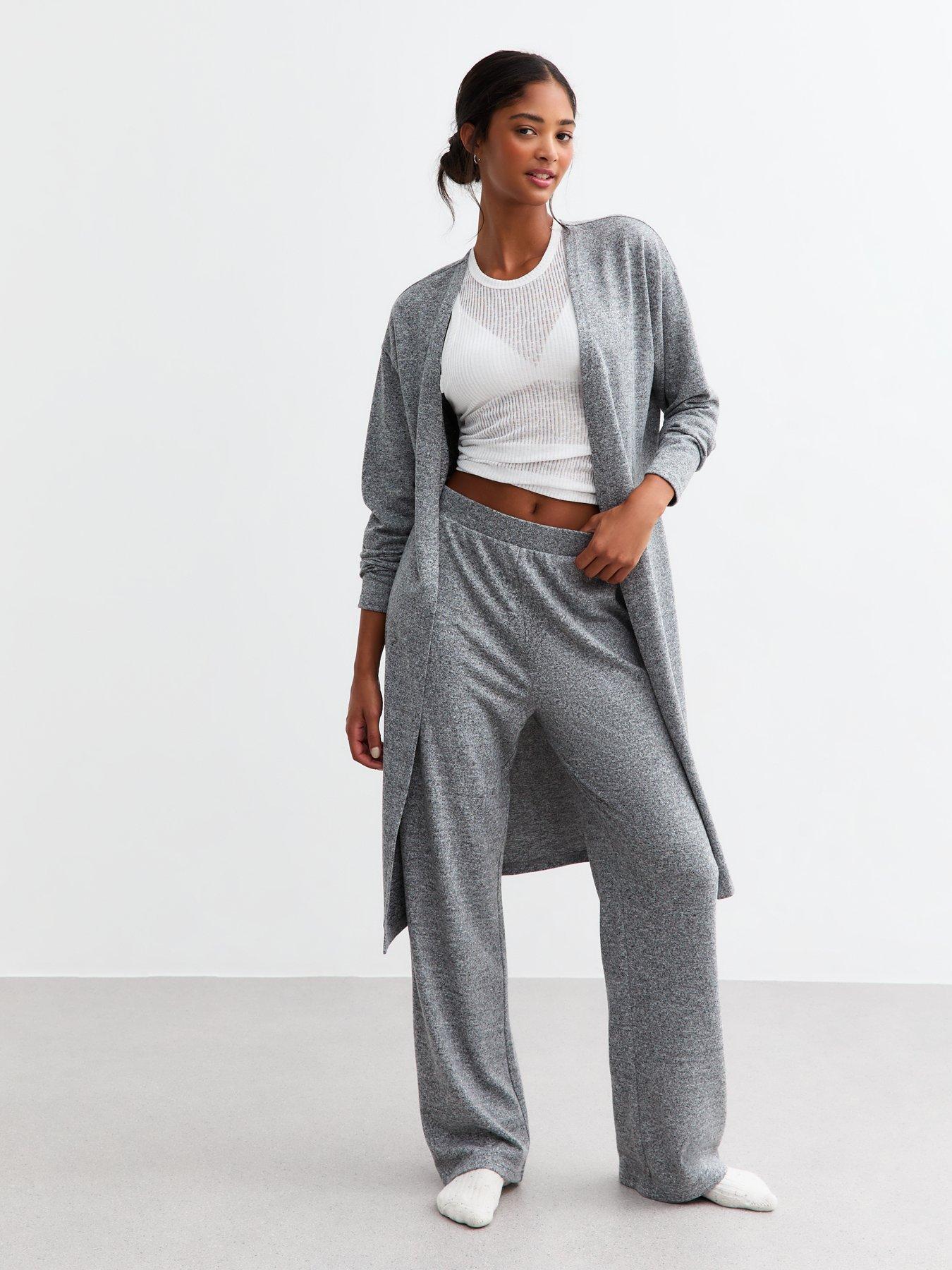 new-look-dark-grey-melange-wide-leg-pyjama-trousersdetail