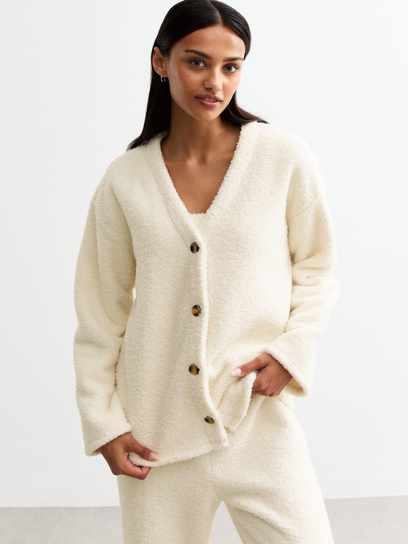 new-look-off-white-boucleacute-cardigan