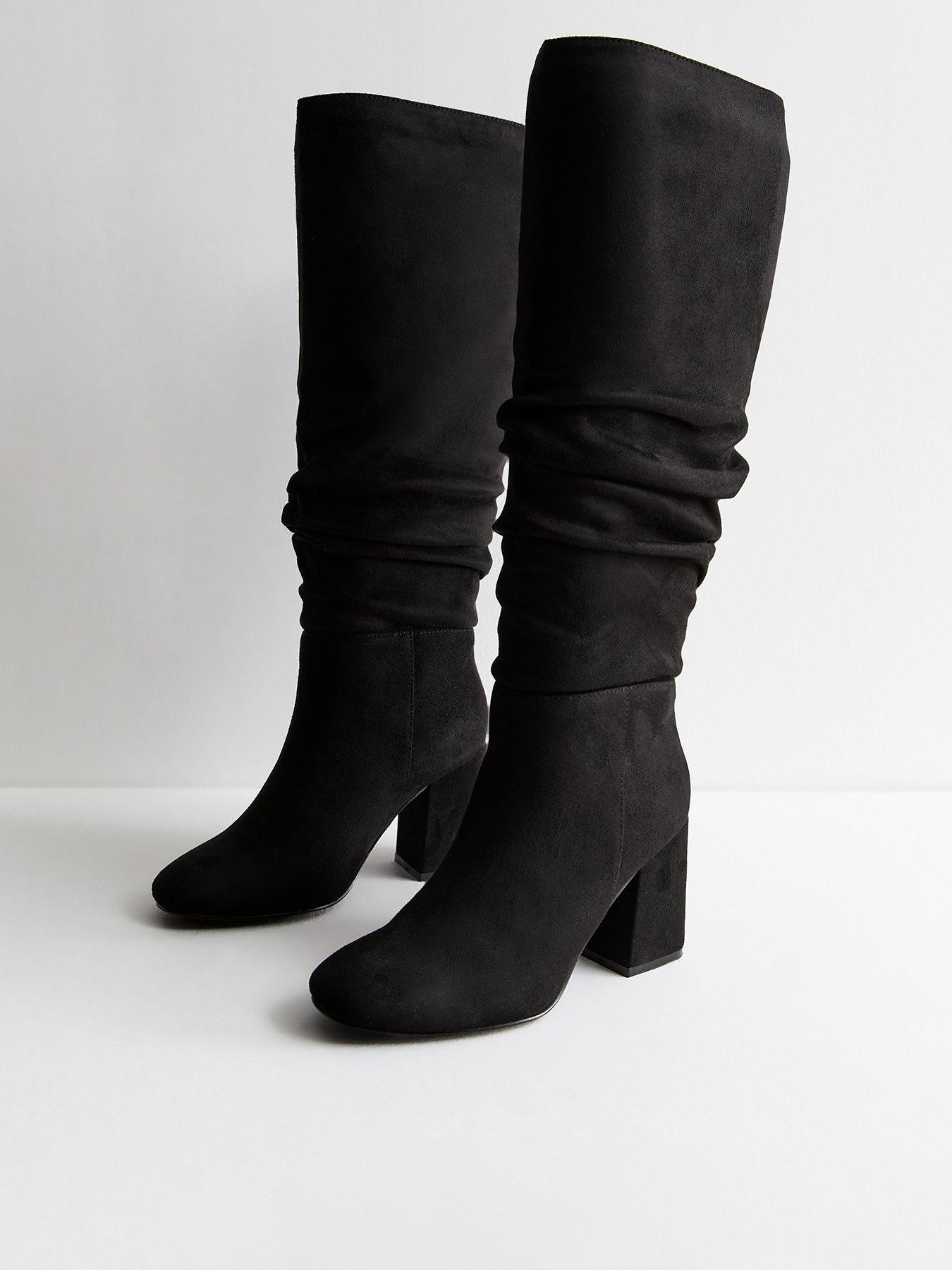 new-look-suedette-slouchy-knee-high-boots-blackstillFront