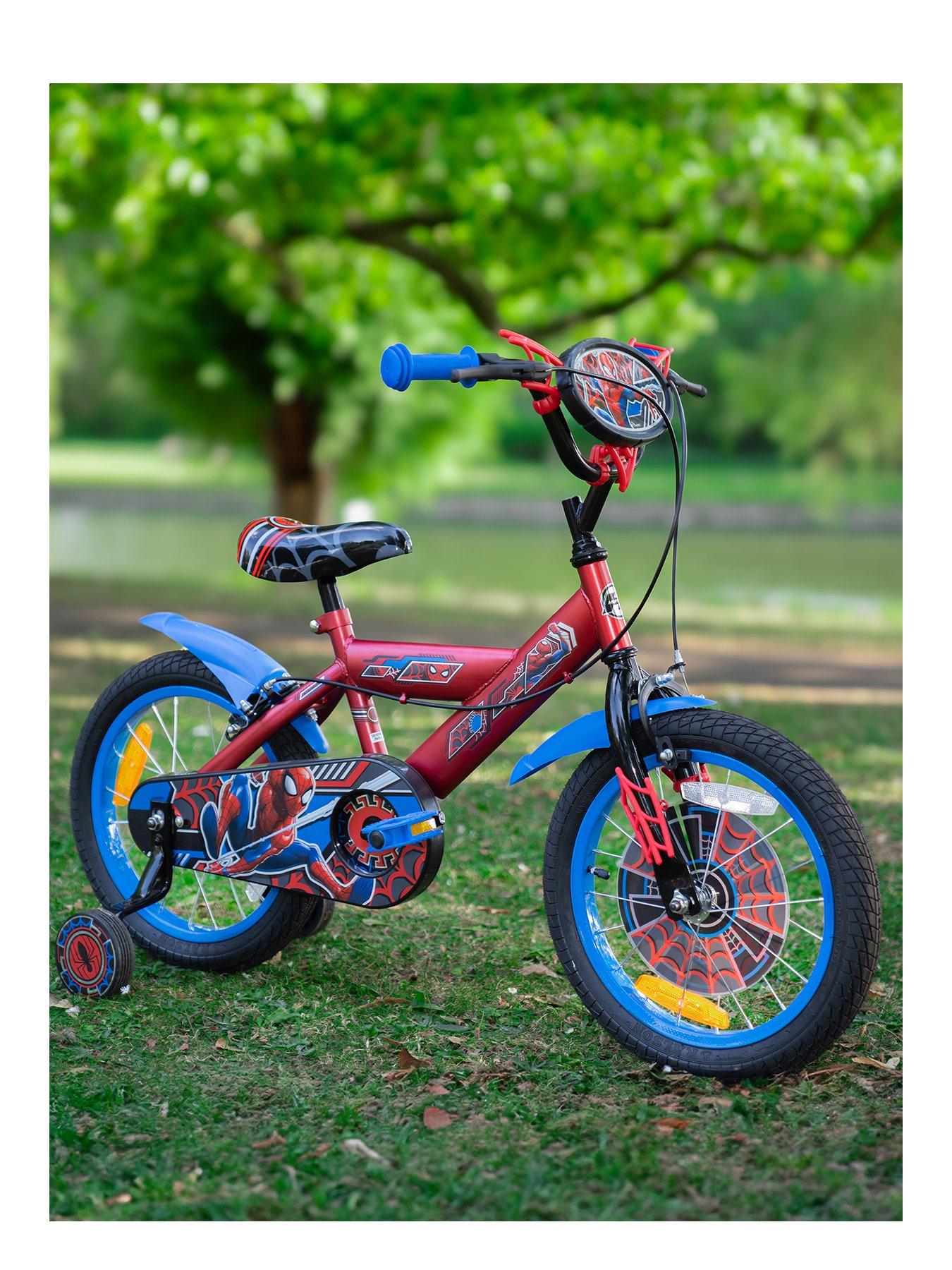 Spiderman bicycle with training wheels online