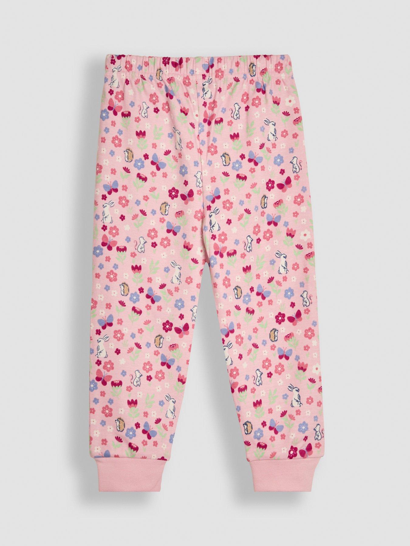 jojo-maman-bebe-girls-2-pack-bunny-frill-pyjamas-pinkdetail