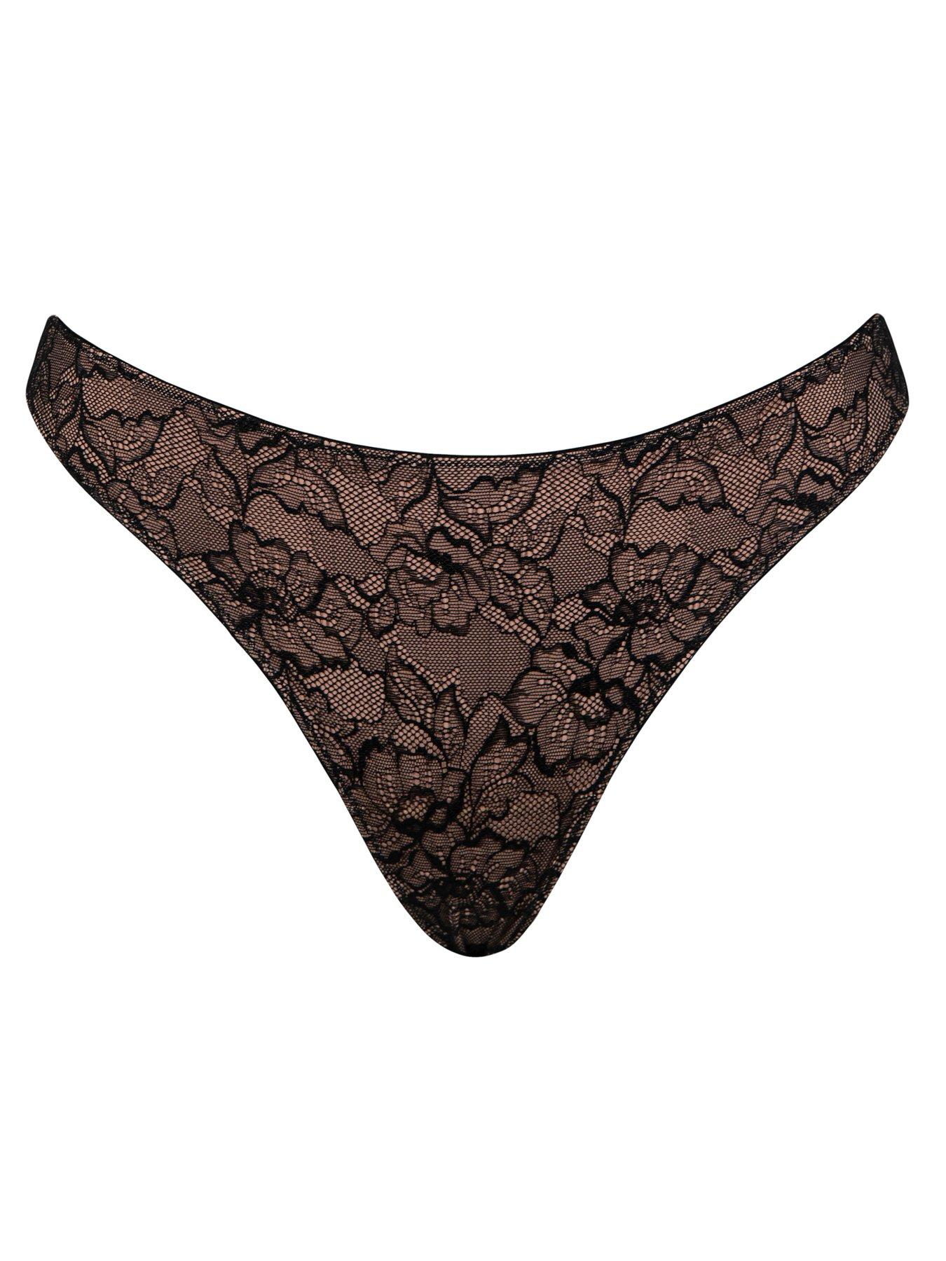 Image 4 of 4 of Curvy Kate Hey Girls Thong - Black