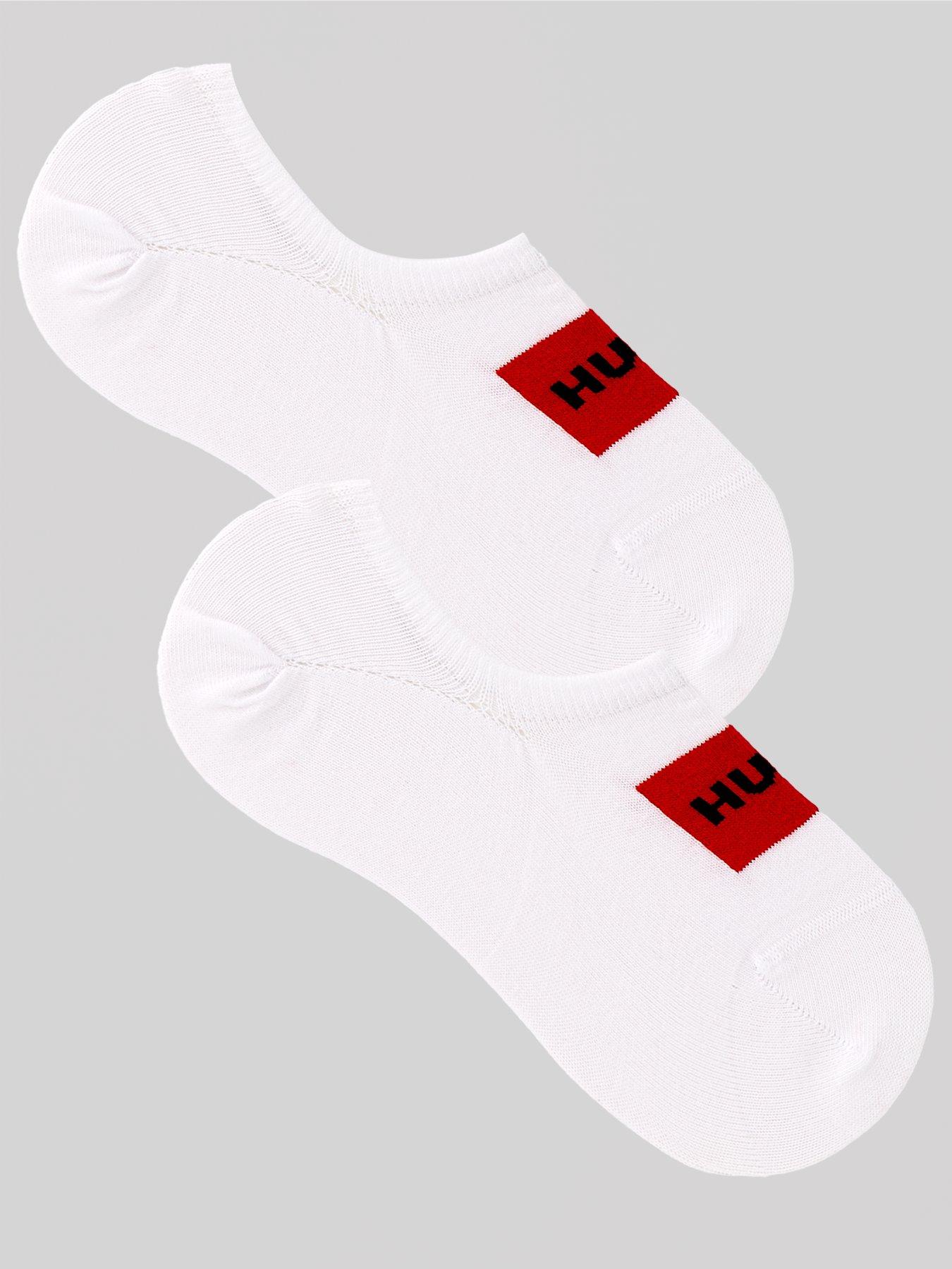 hugo-2-pack-logo-trainer-socks-white