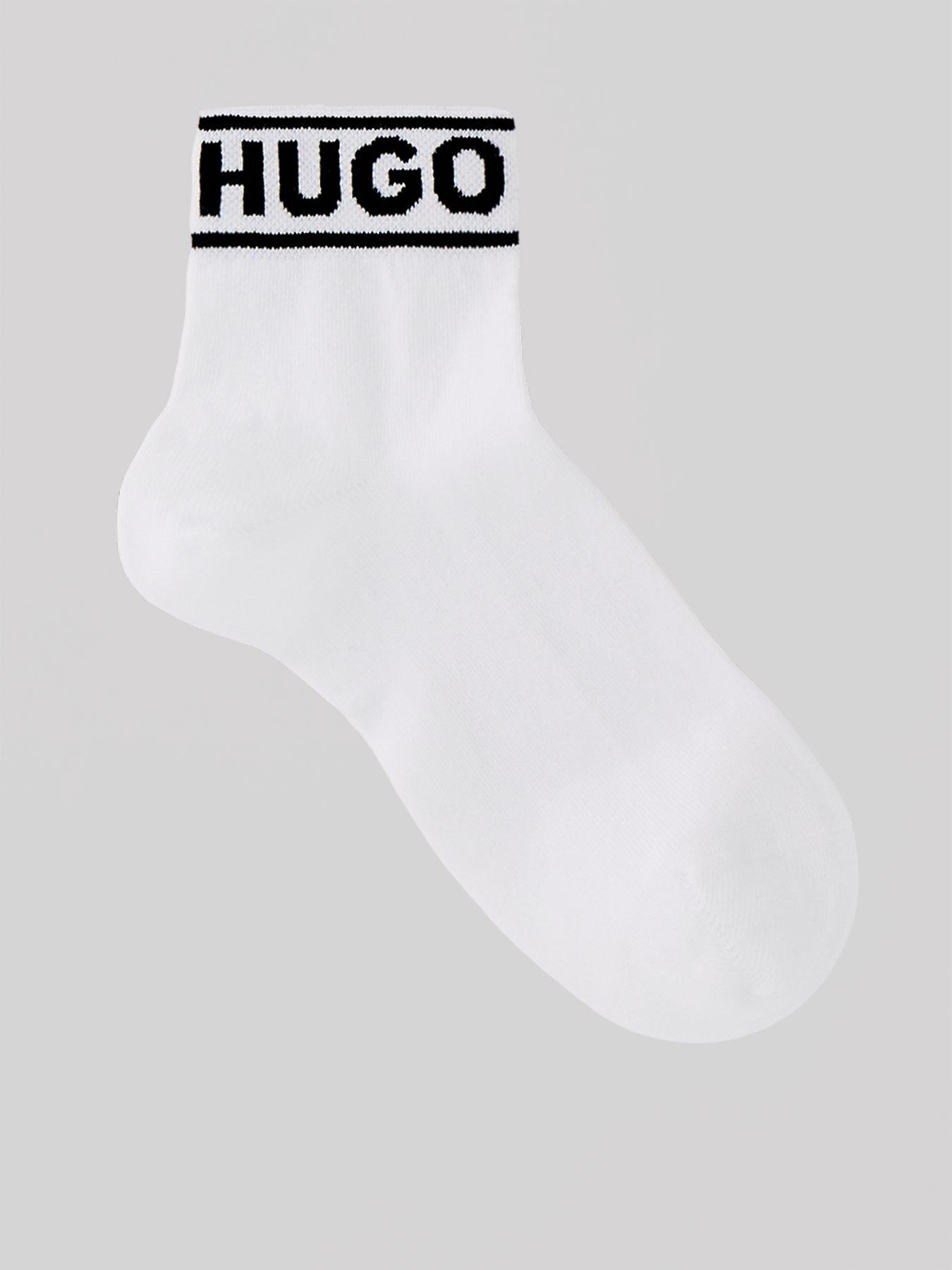 hugo-2-pack-logo-trainer-sock-whitestillFront