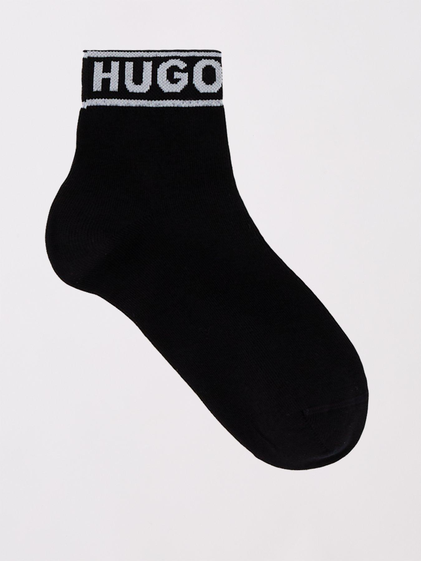 hugo-2-pack-logo-trainer-sock-blackstillFront