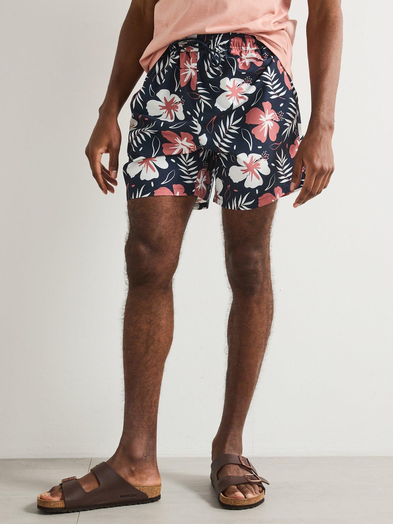 very-man-floral-hibiscus-printed-swim-short-navy