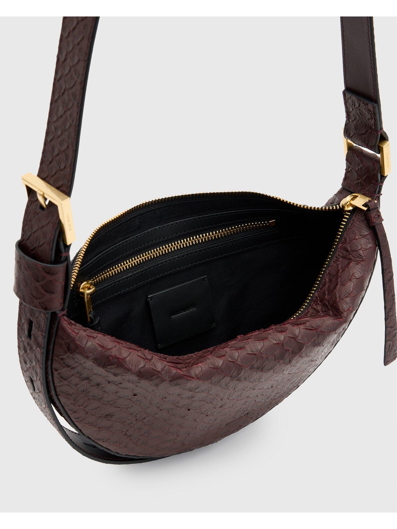 allsaints-half-moon-snake-effect-leather-bagdetail