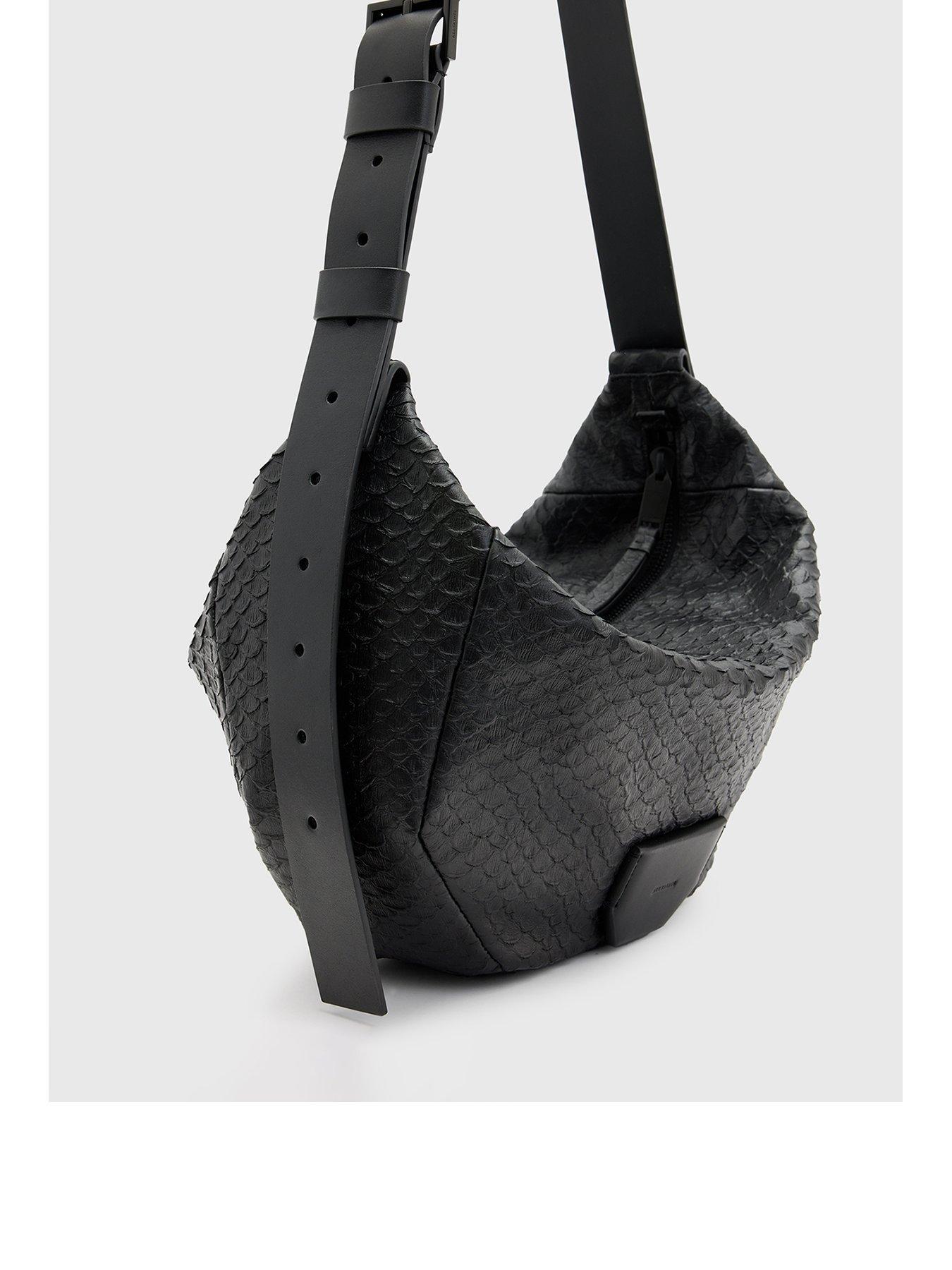 allsaints-madea-snake-textured-shoulder-bag-blackback