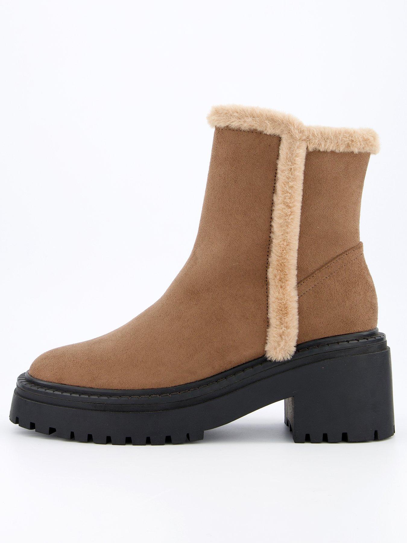 v-by-very-faux-fur-ankle-boot-taupefront